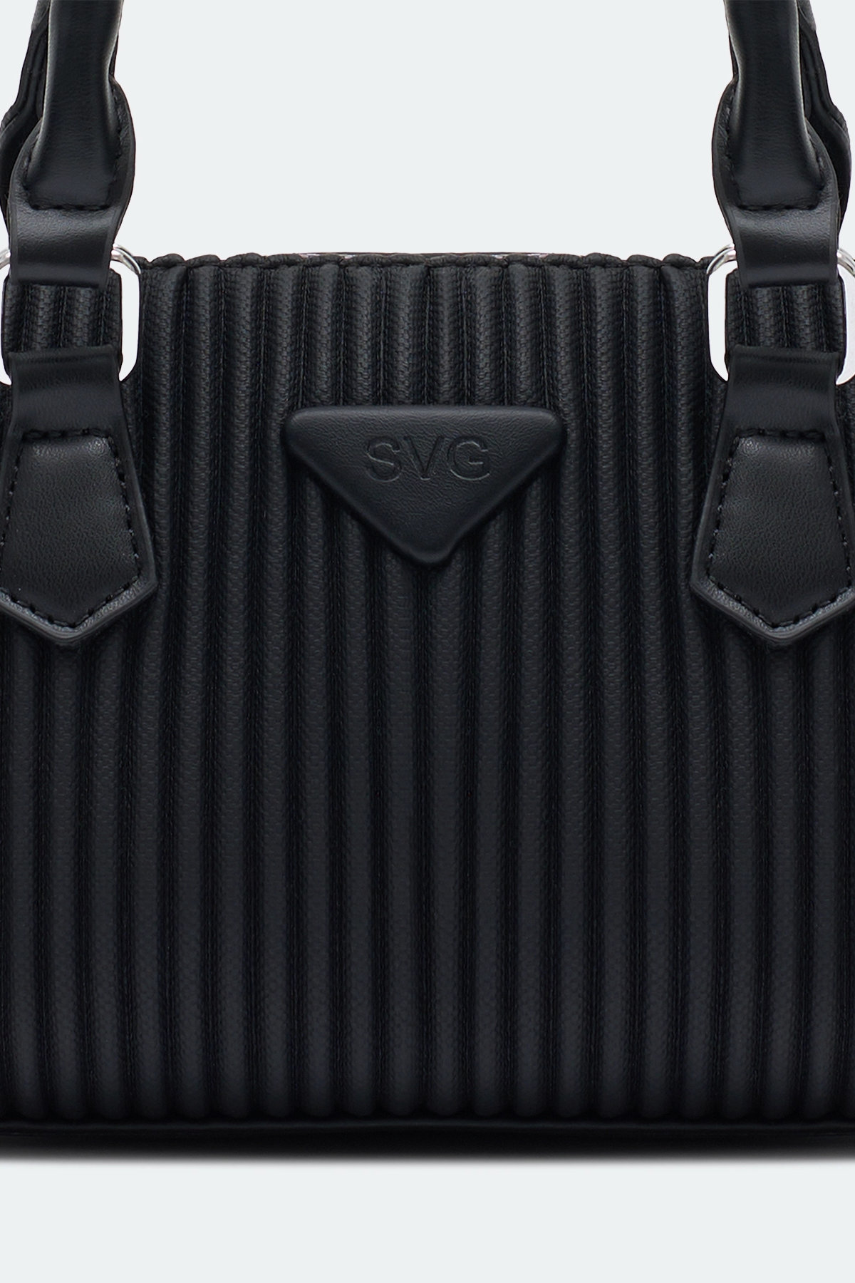 Фактурная сумка-боулер, черный, One