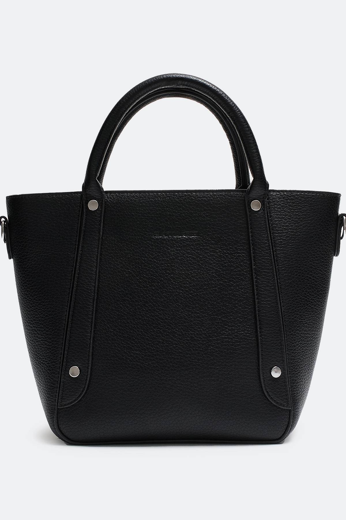 Сумка-шоппер с мягким силуэтом и короткими ручками, One