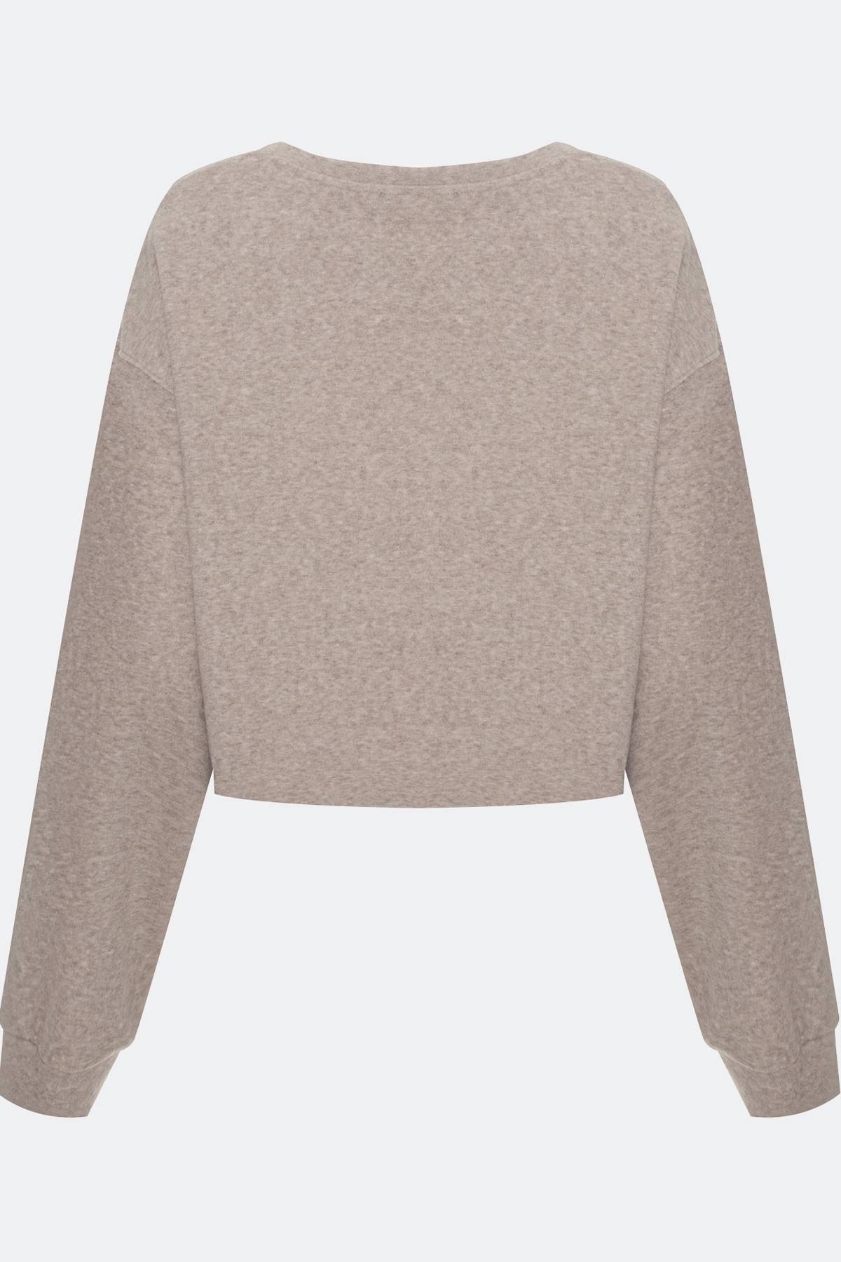 Лимитированная серия джемпер  из фактурного трикотажа с имитацией многослойности и ремень, 40