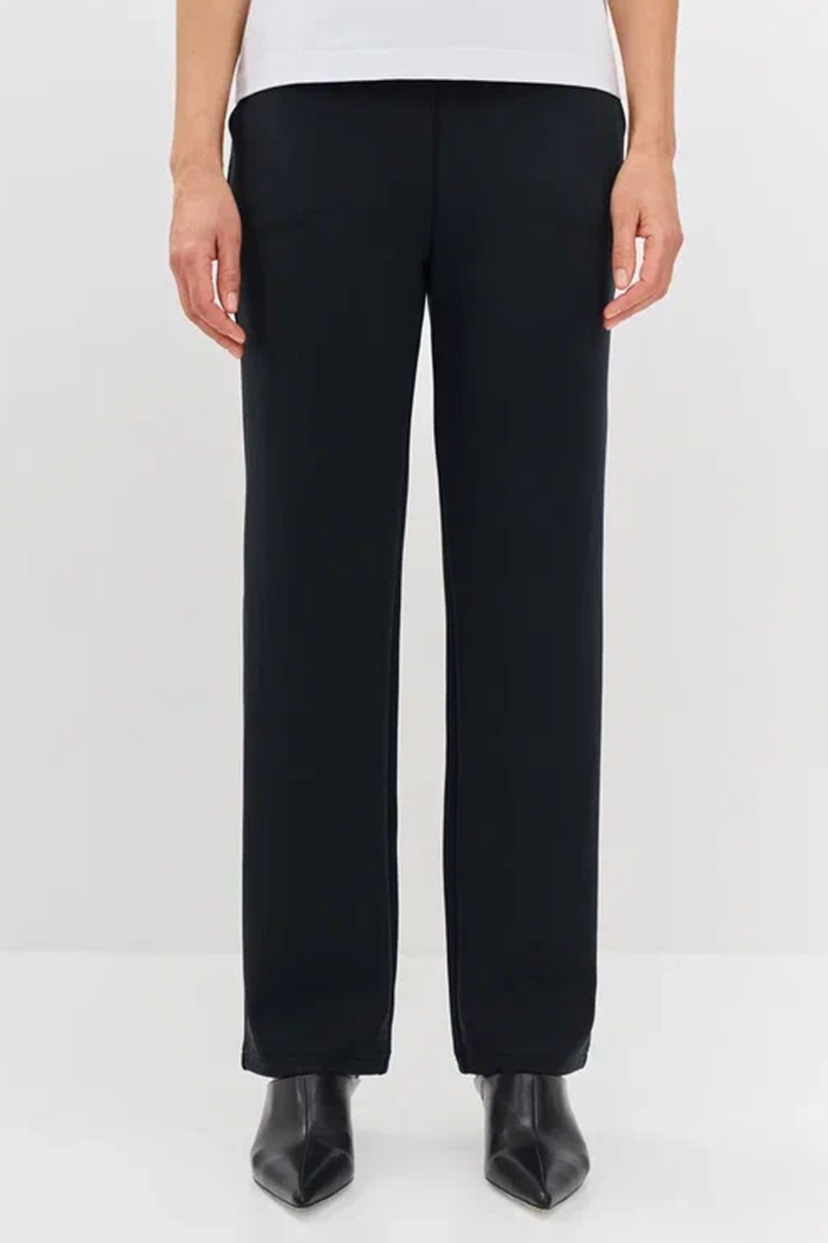 Однотонные брюки с кулисой на талии, 50р