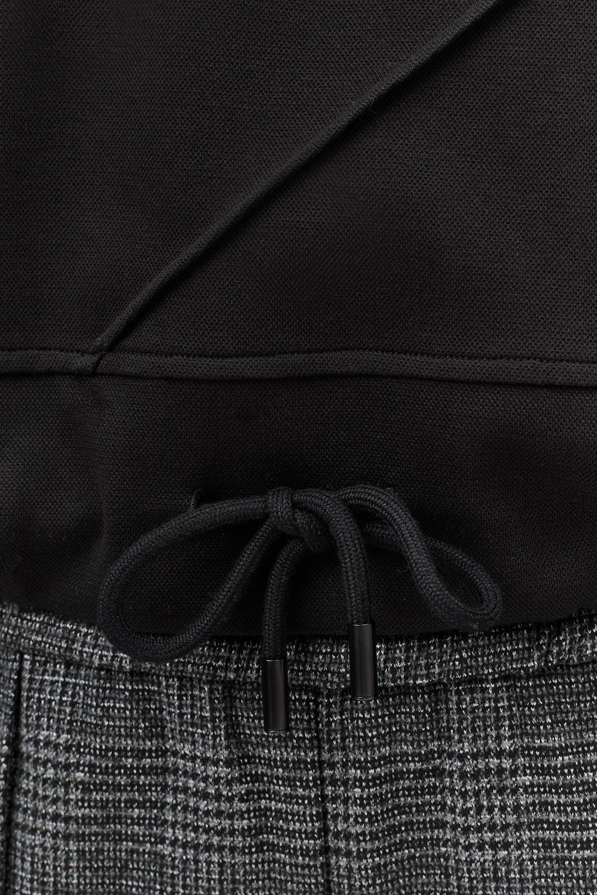 Лимитированная серия cвитшот с декоративными строчками и ремень, 34