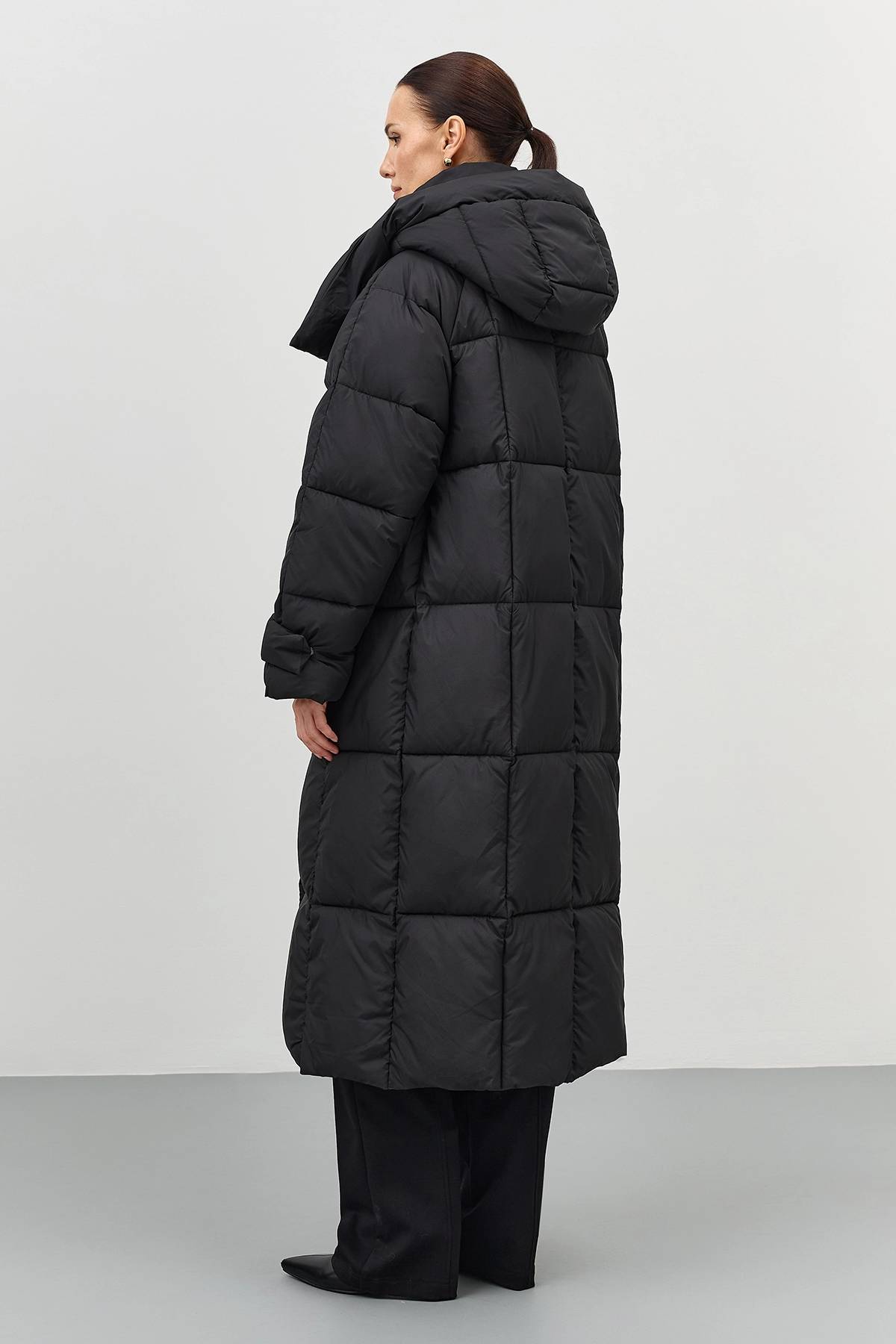 Лимитированная серия теплое пальто Oversize и палантин, 48