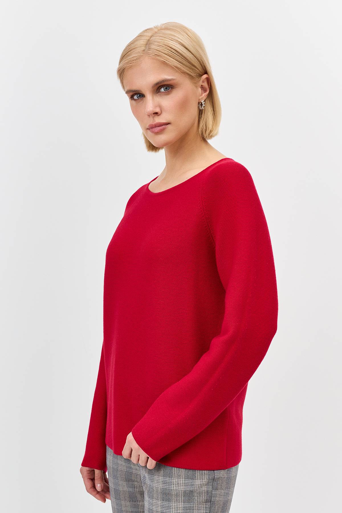 Лимитированная серия яркий джемпер с вырезом лодочка с палантином, 34