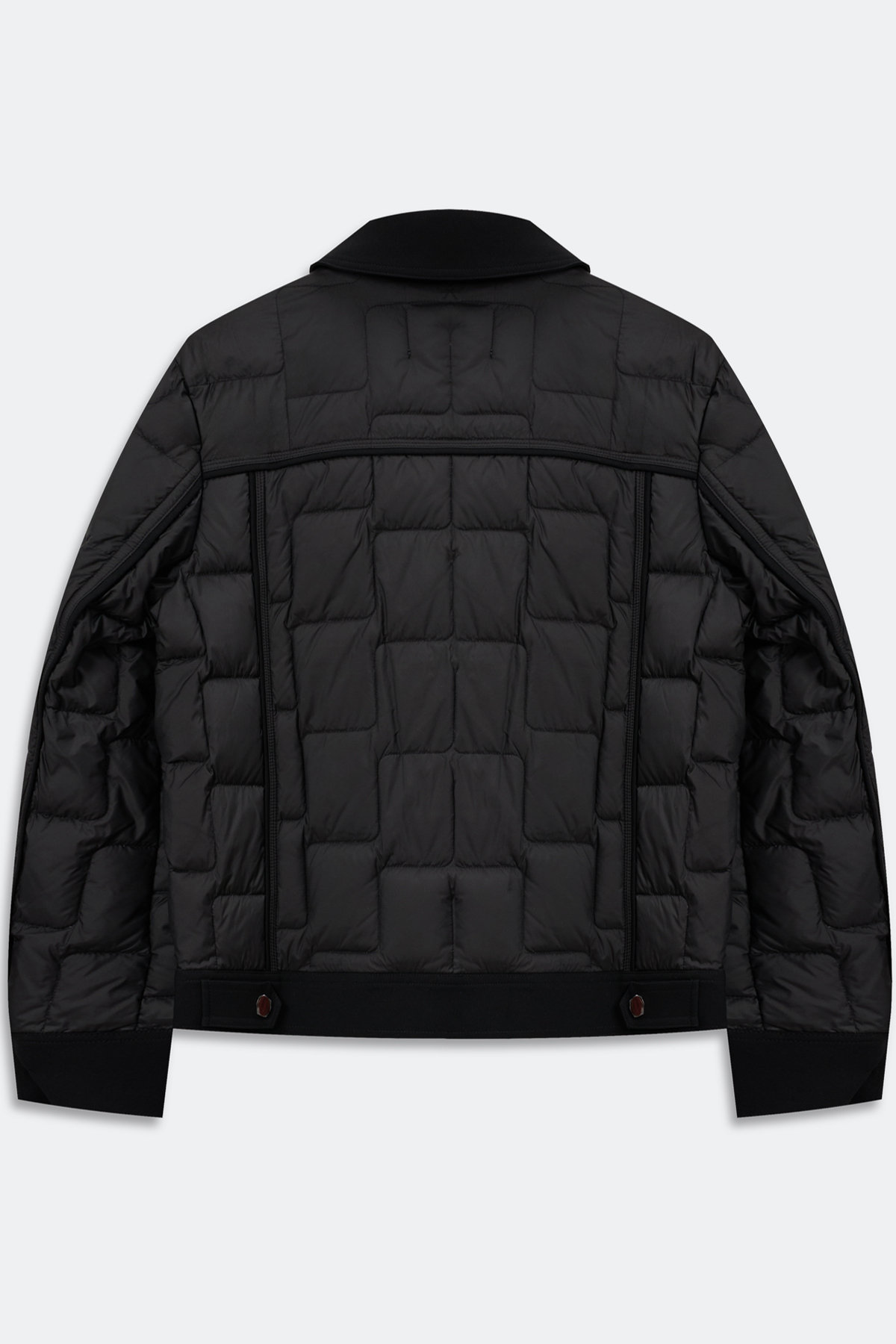 Темная стеганая куртка на натуральном утеплителе, 46
