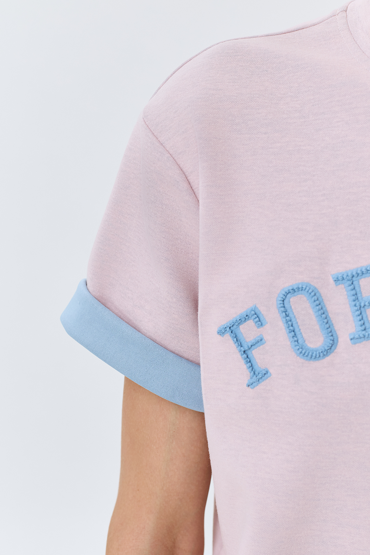 Прямая футболка в стиле "College", 50