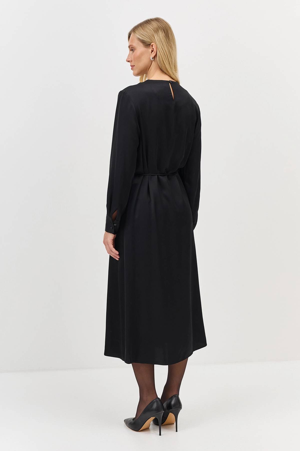 Лимитрированная серия платье с декоративной цепочкой и ремень, 38