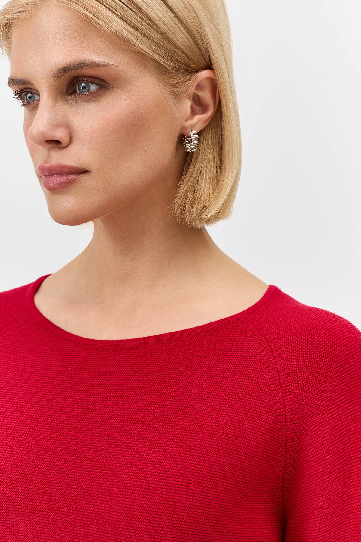 Лимитированная серия яркий джемпер с вырезом лодочка с палантином, 34