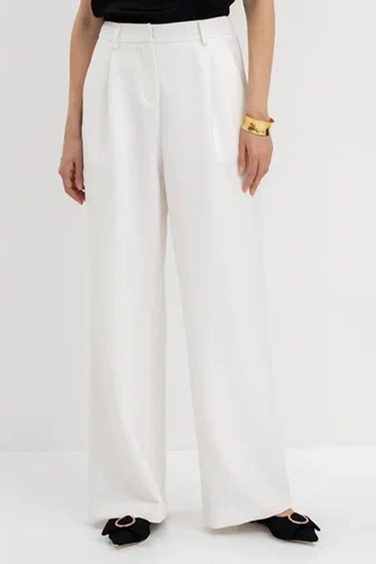 Брюки-палаццо с мягкими складкам, 46р