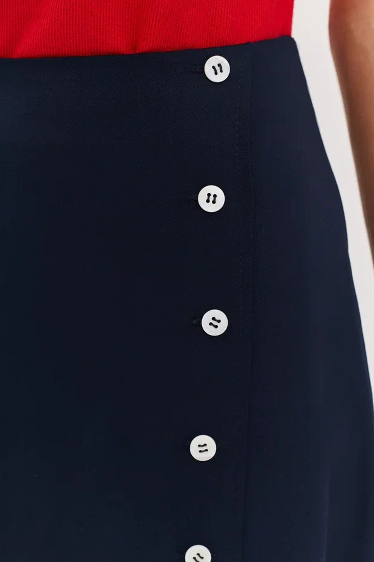 Юбка-трапеция из тенселя, 52р