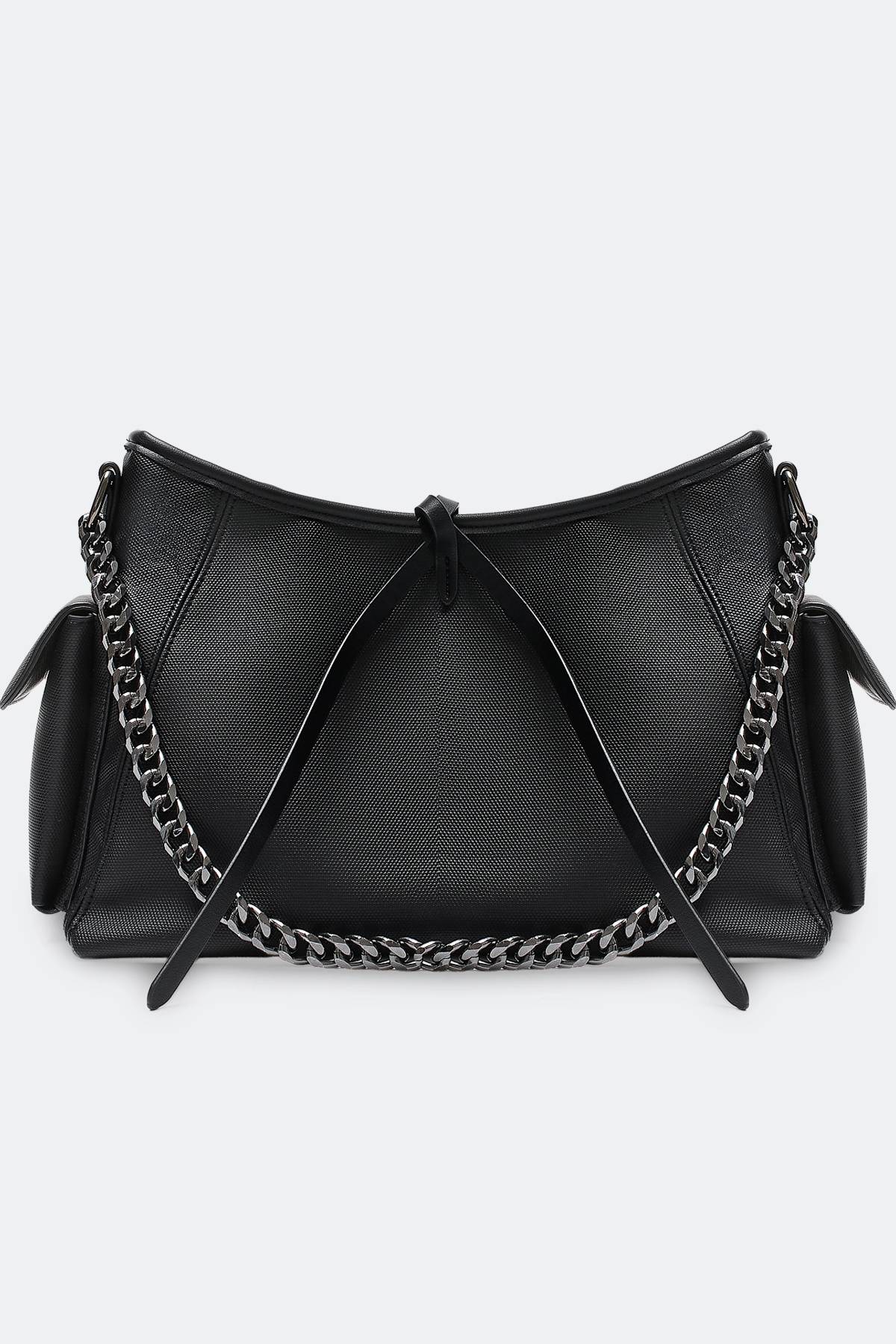 Сумка багет с декоративной цепочкой, One
