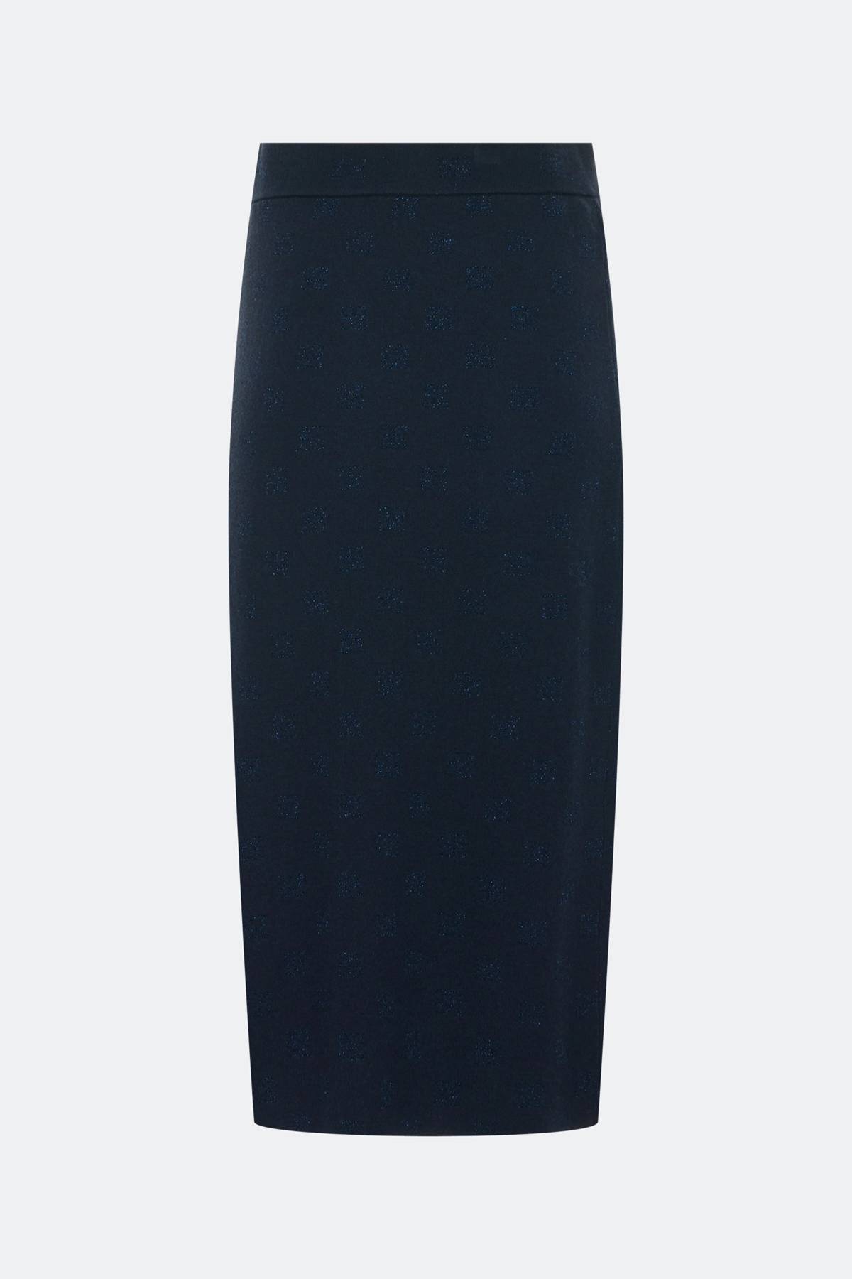 Лимитрированная серия жакардовая юбка-миди и ремень, 34