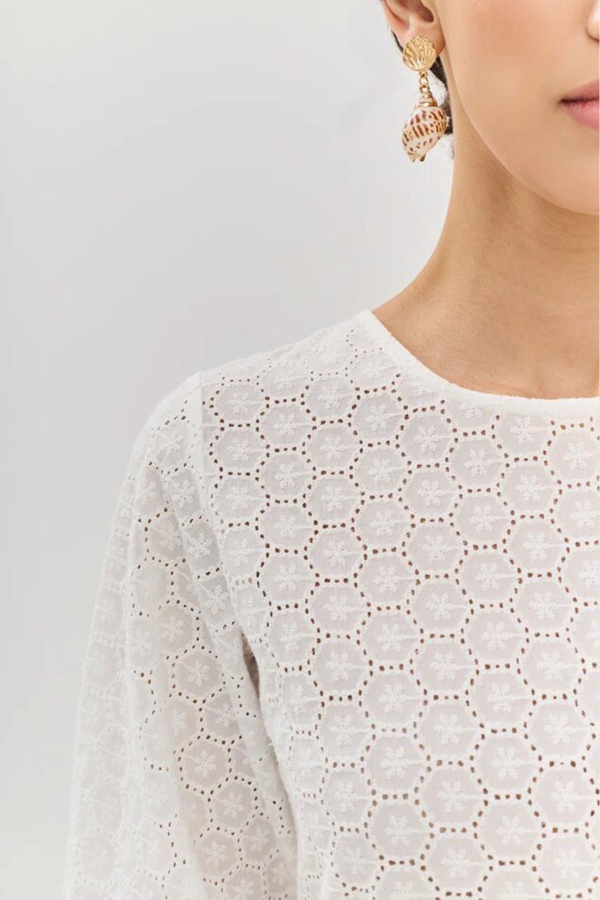 Платье из хлопка с рукавами-фонариками, 40р