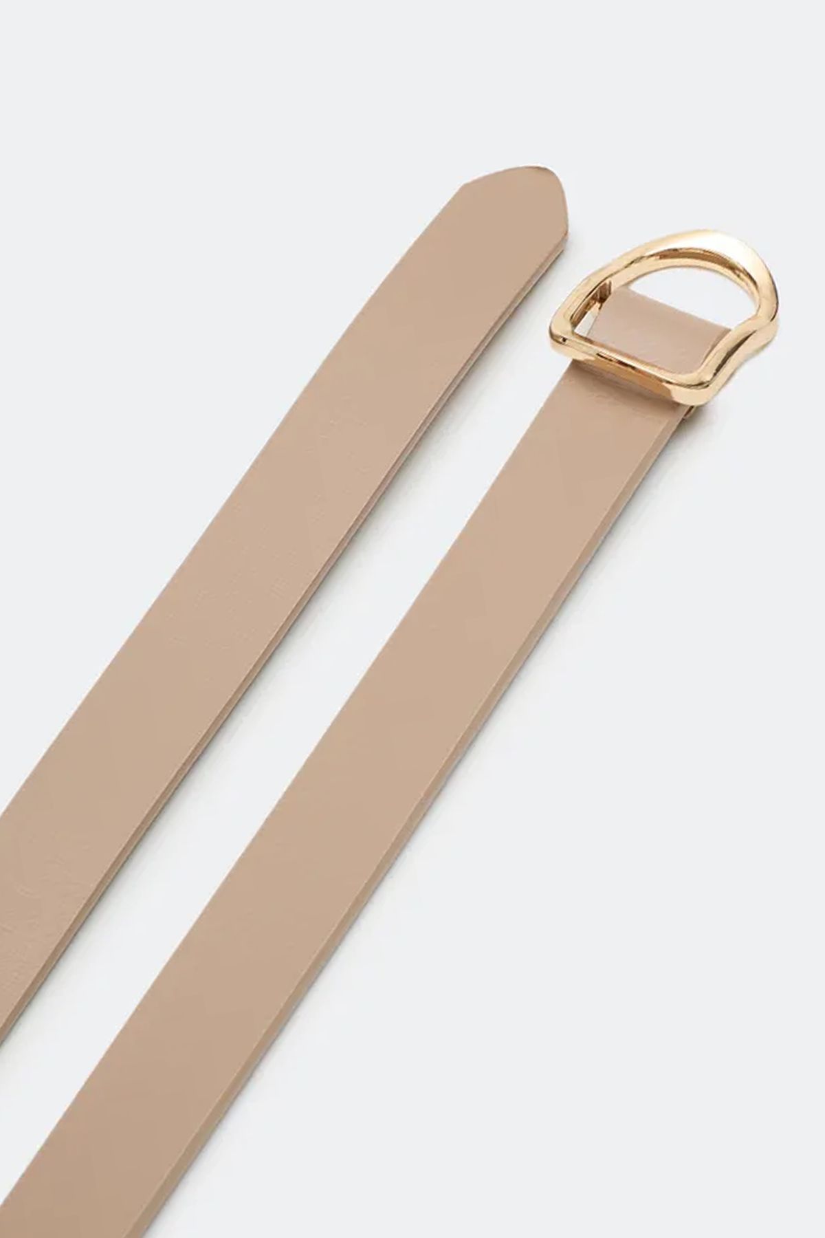 Ремень из натуральной кожи с акцентной пряжкой, S