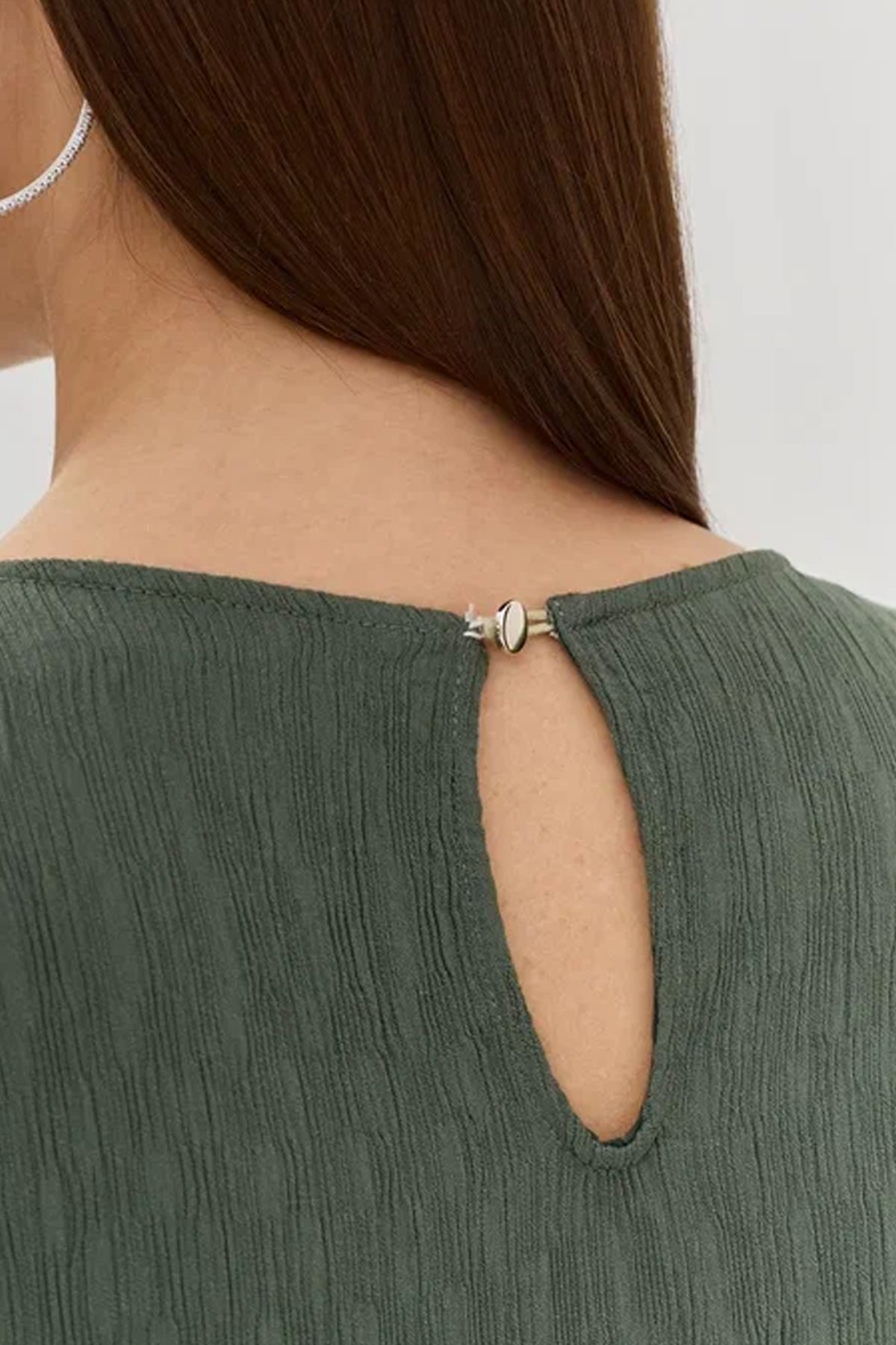 Элегантное платье миди в серо-зеленом цвете, 42р