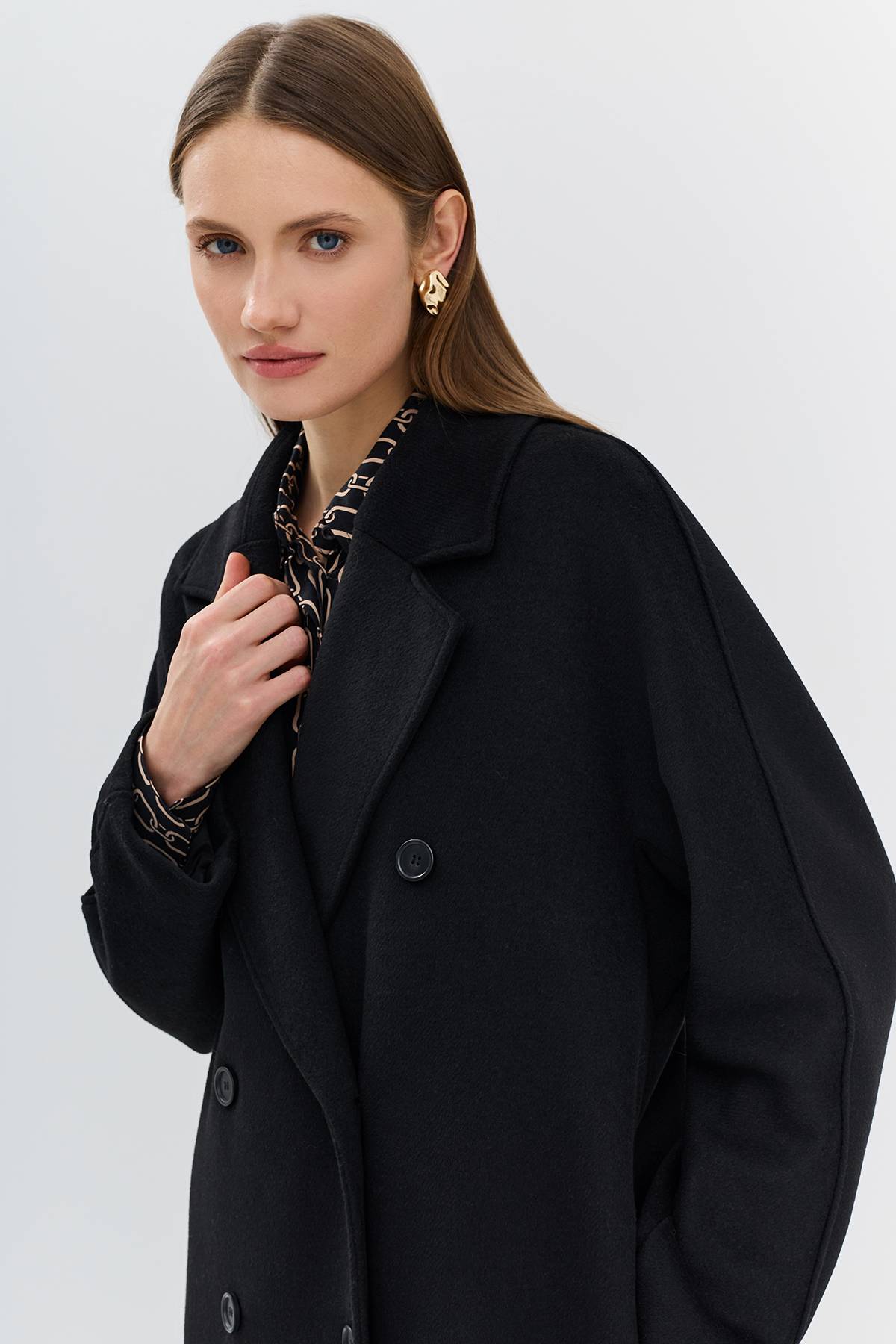 Лимитированая серия классическое пальто и палантин, 44