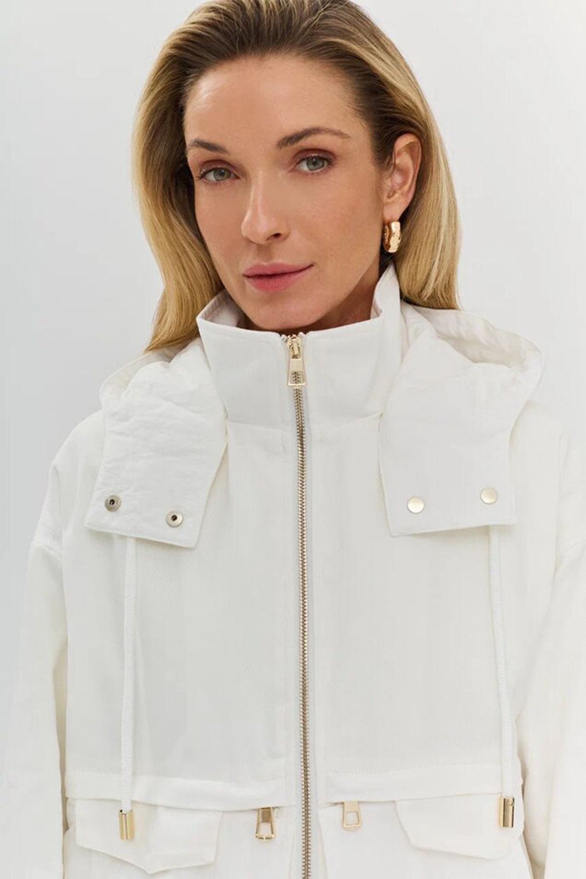 Куртка свободного силуэта с эффектом многослойности, 50р