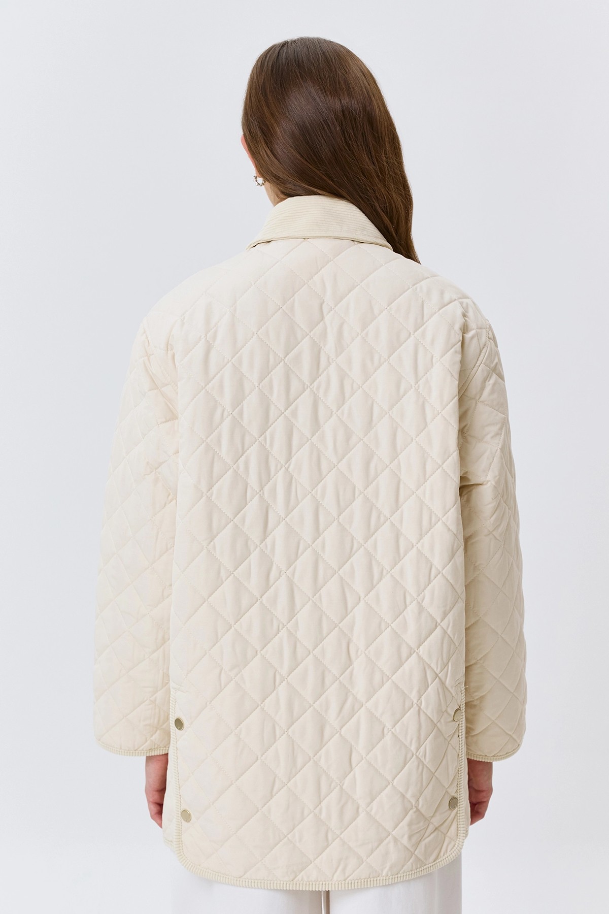 Укороченное пальто из смесового хлопка, 50