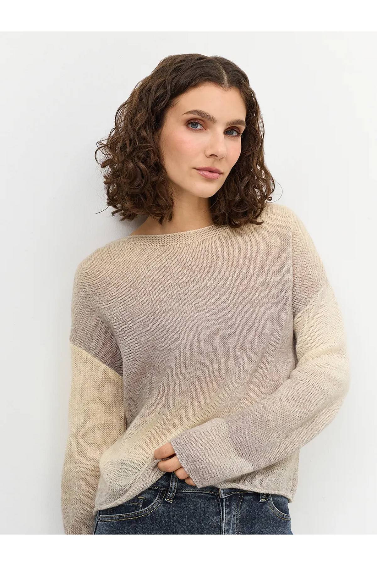 Лимитированная серия джемпер с градиентным принтом и ремень, 40