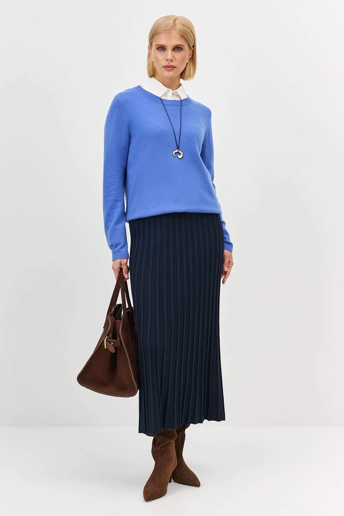 Лимитированная серия яркий джемпер с шерстью и палантином, 36