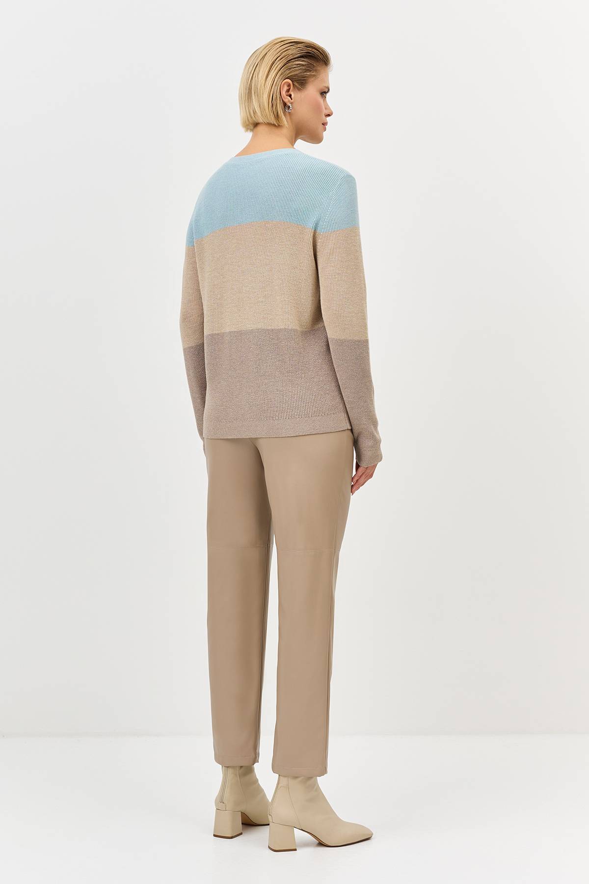 Лимитированная серия джемпер Сolor block и ремень, 42