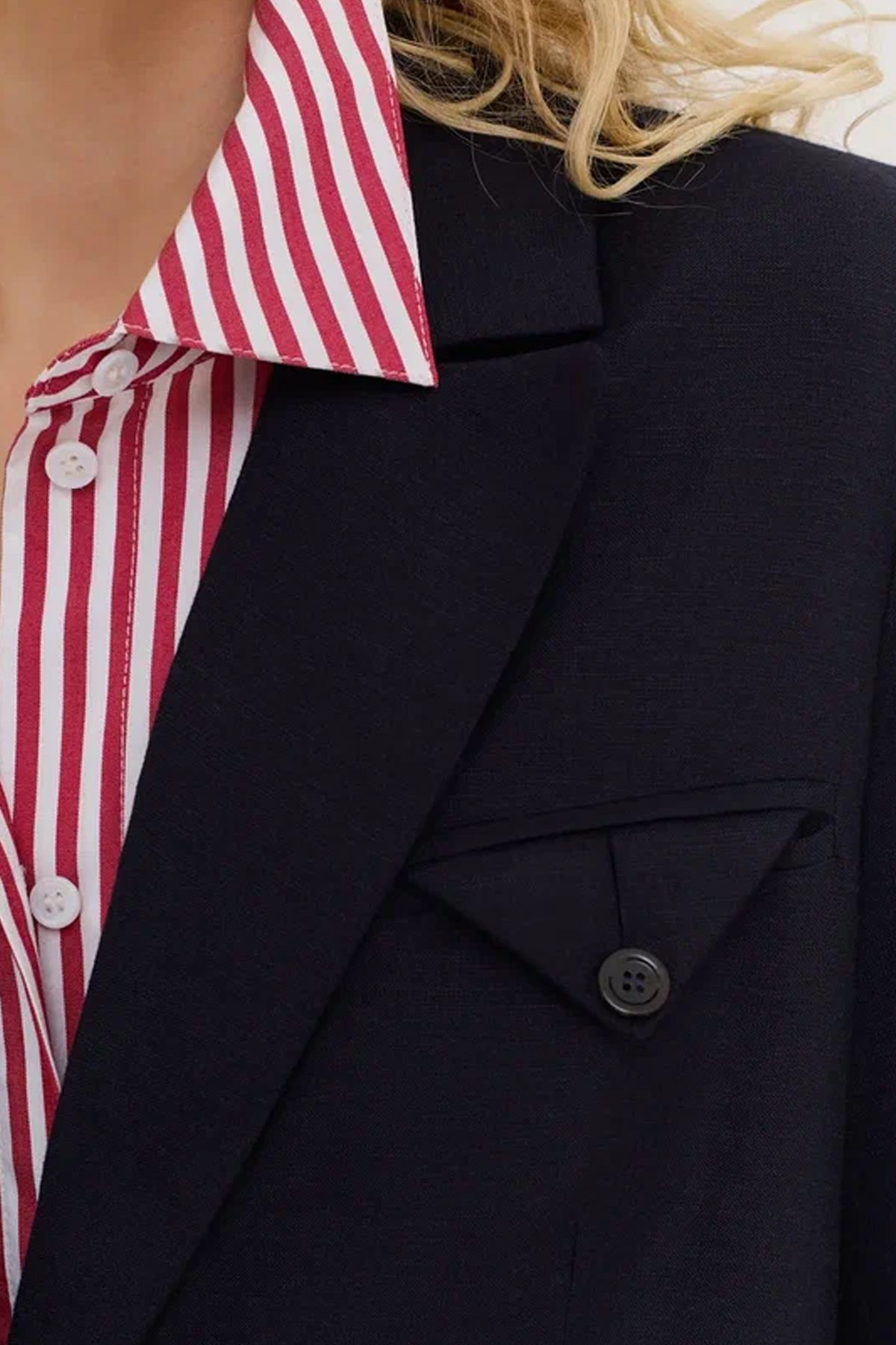 Классический льняной жакет, 52р