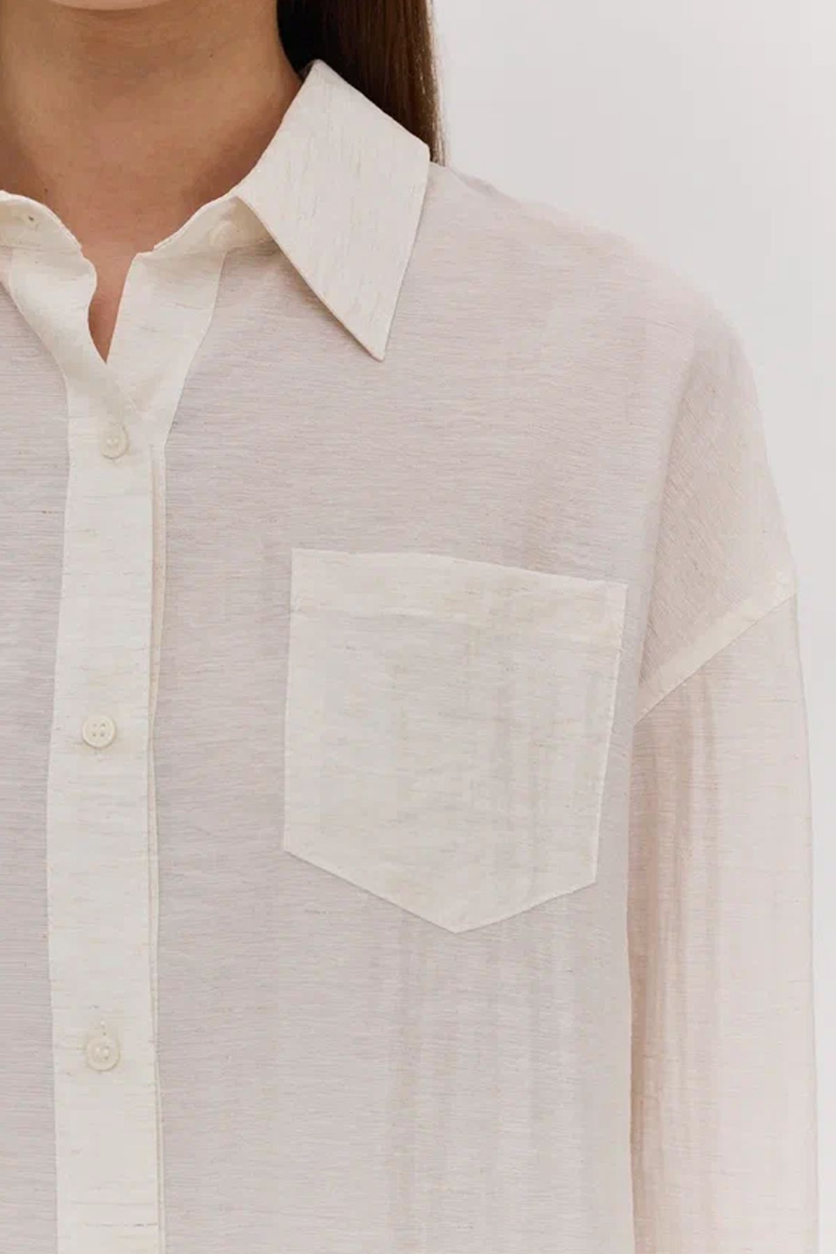 Блузка из полупрозрачной ткани, 48р