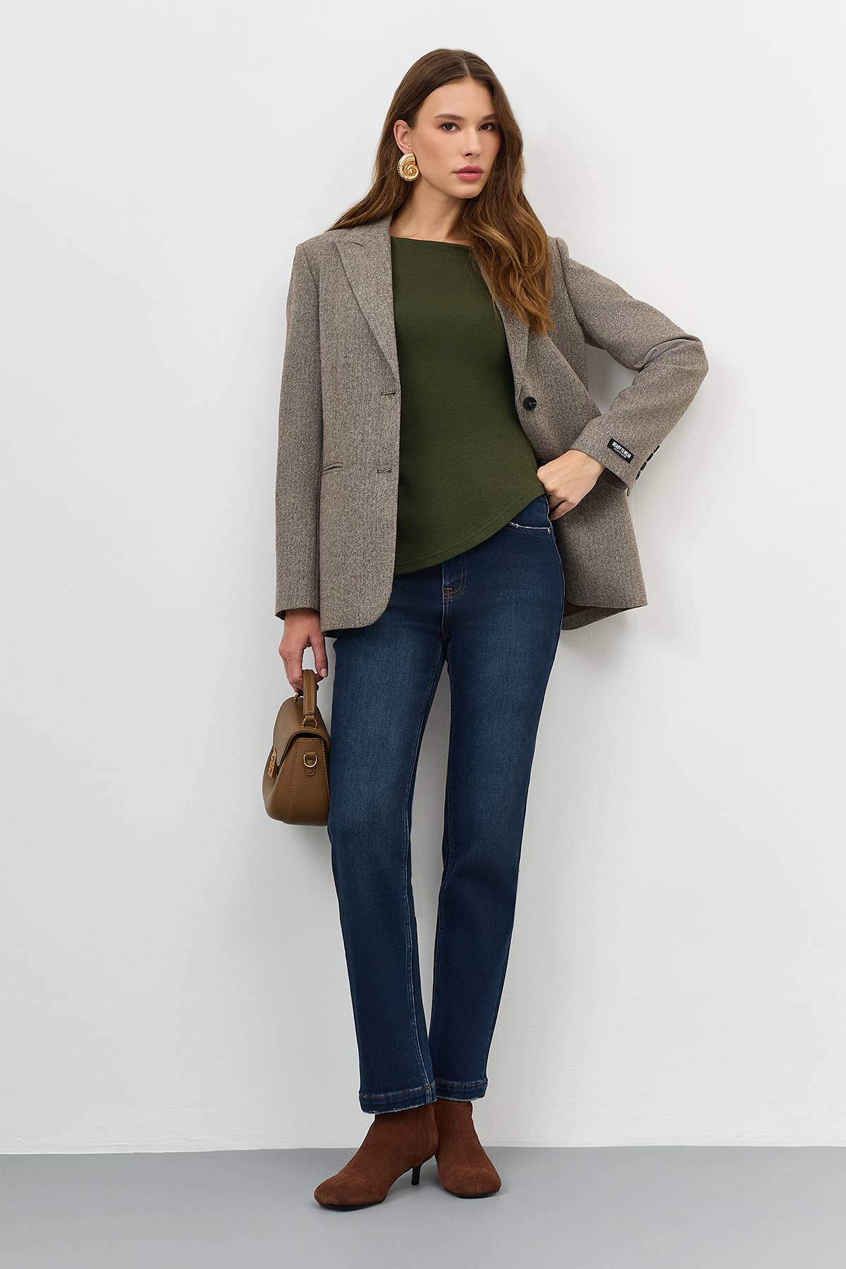 Утепленные джинсы с деликатной варкой, 50