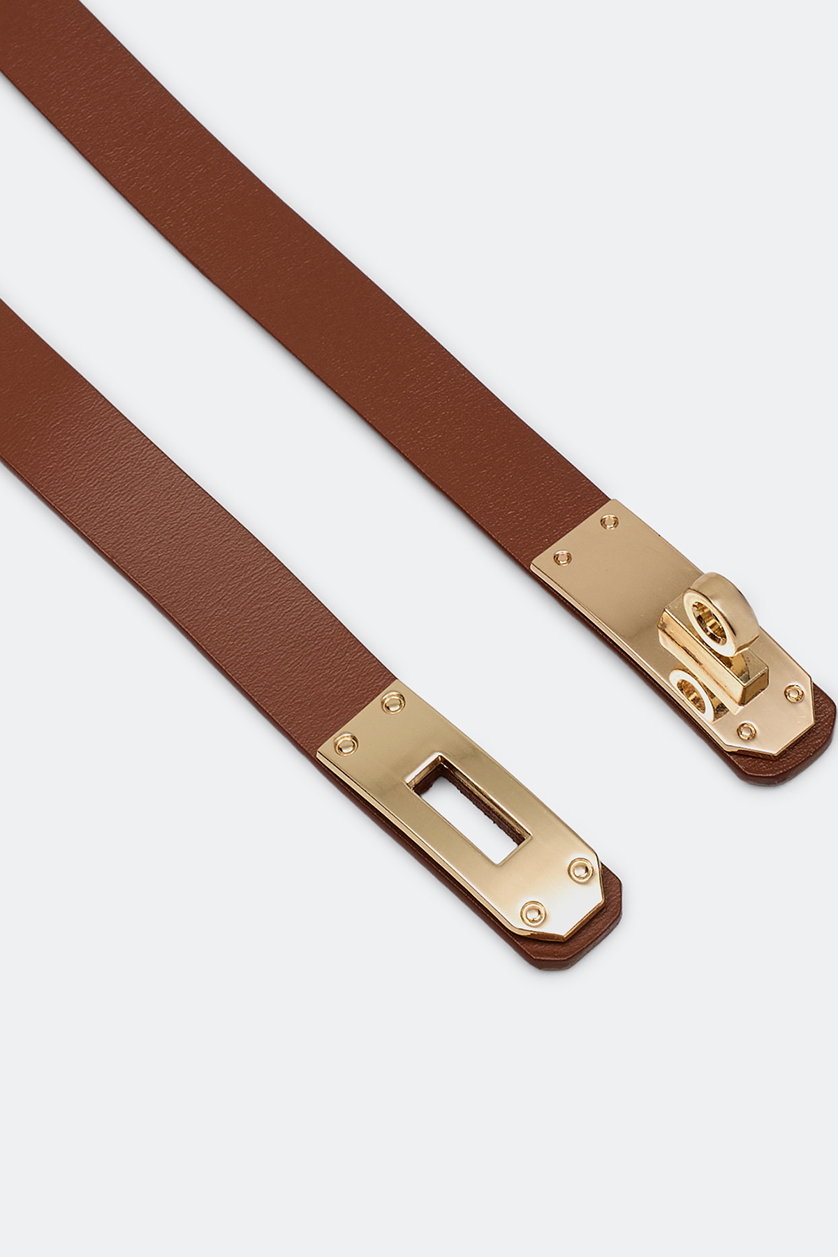 Узкий ремень с поворотным замком, One