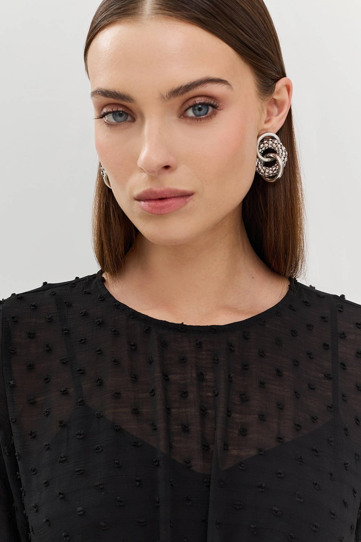 Лимитированая серия платье-миди в горошек с ремнем, 42