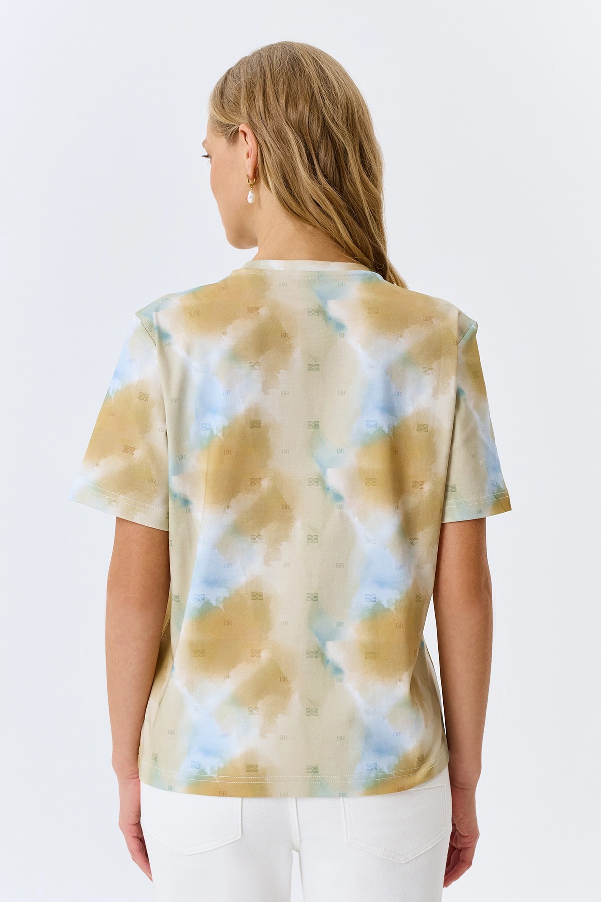 Футболка с абстрактным принтом, 34