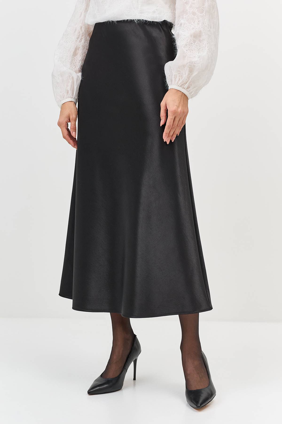 Лимитированная серия юбка из утепленного сатина и ремень, 34