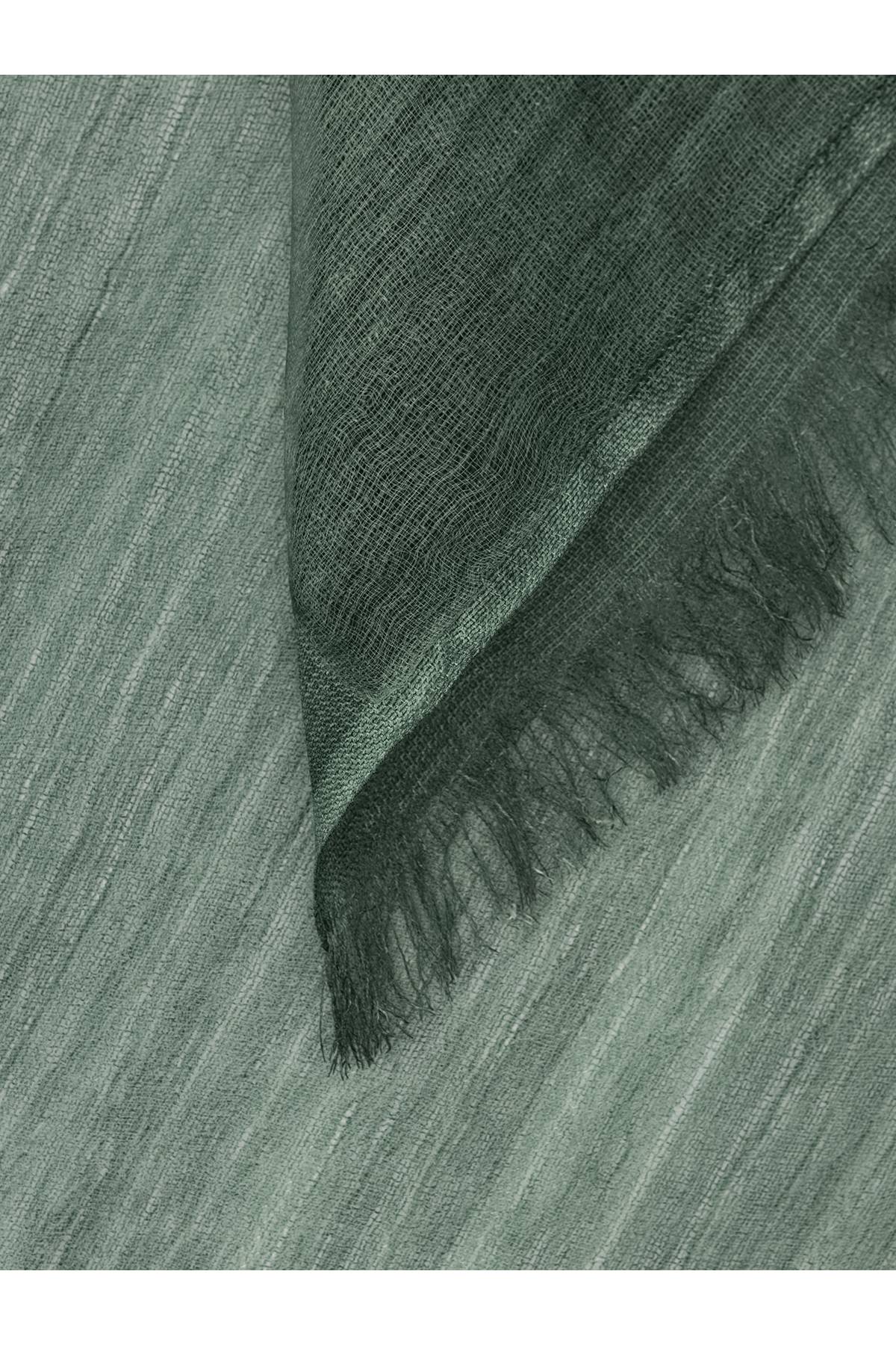 Лимитированная серия куртка оливковая с палантином, 40