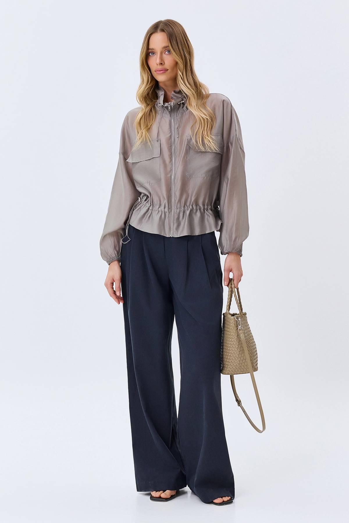 Широкие брюки из тенселя, 44