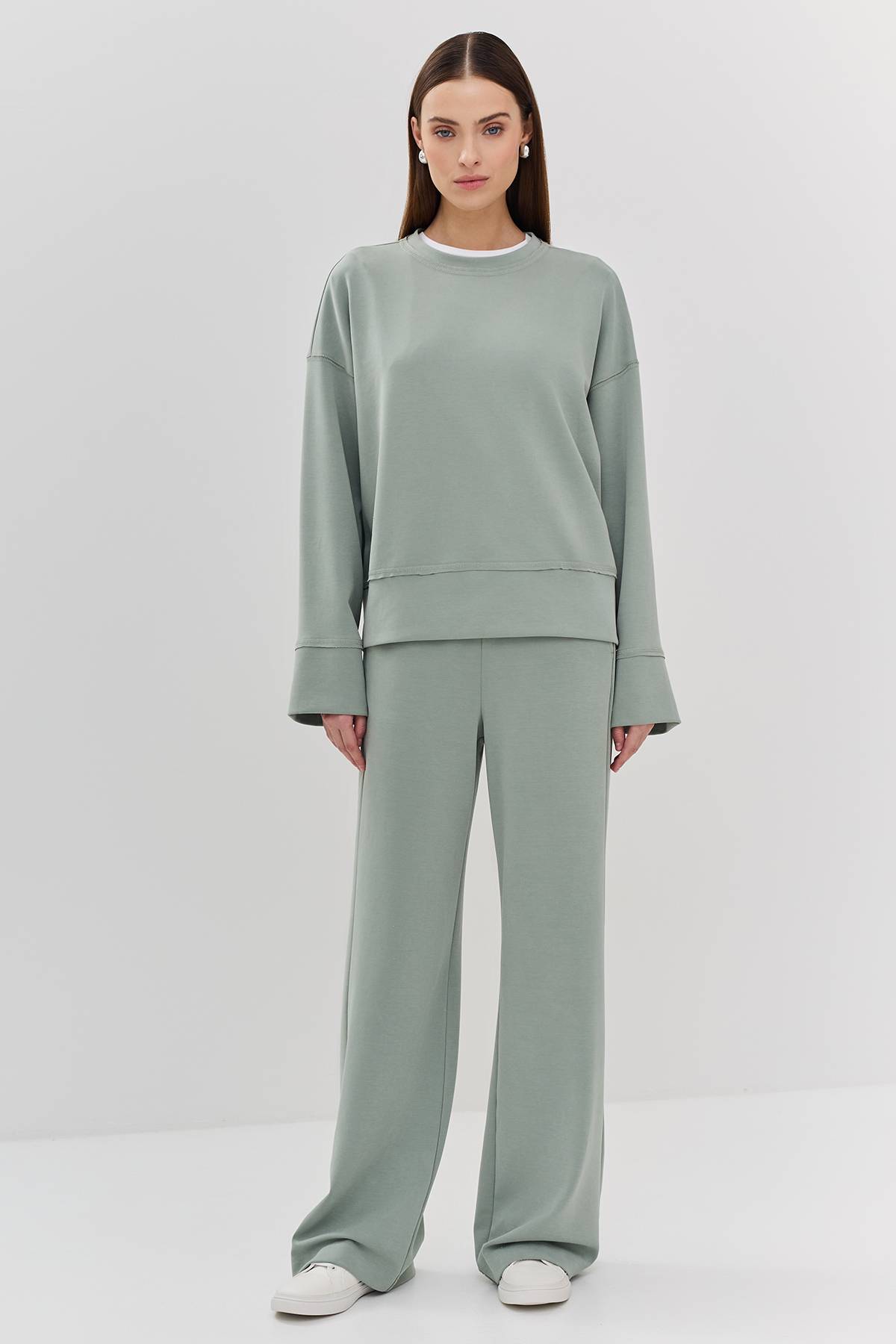 Трикотажный свитшот из модала, 42