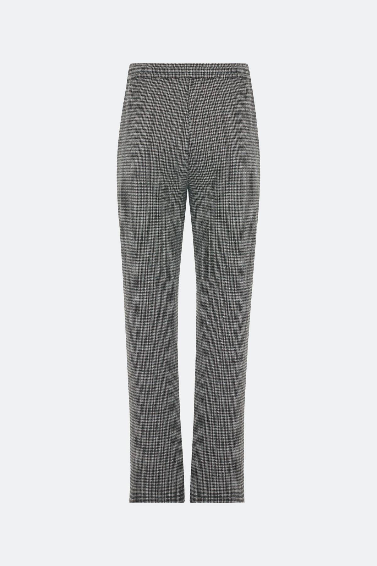 Расслабленные брюки в мелкую клетку, 36