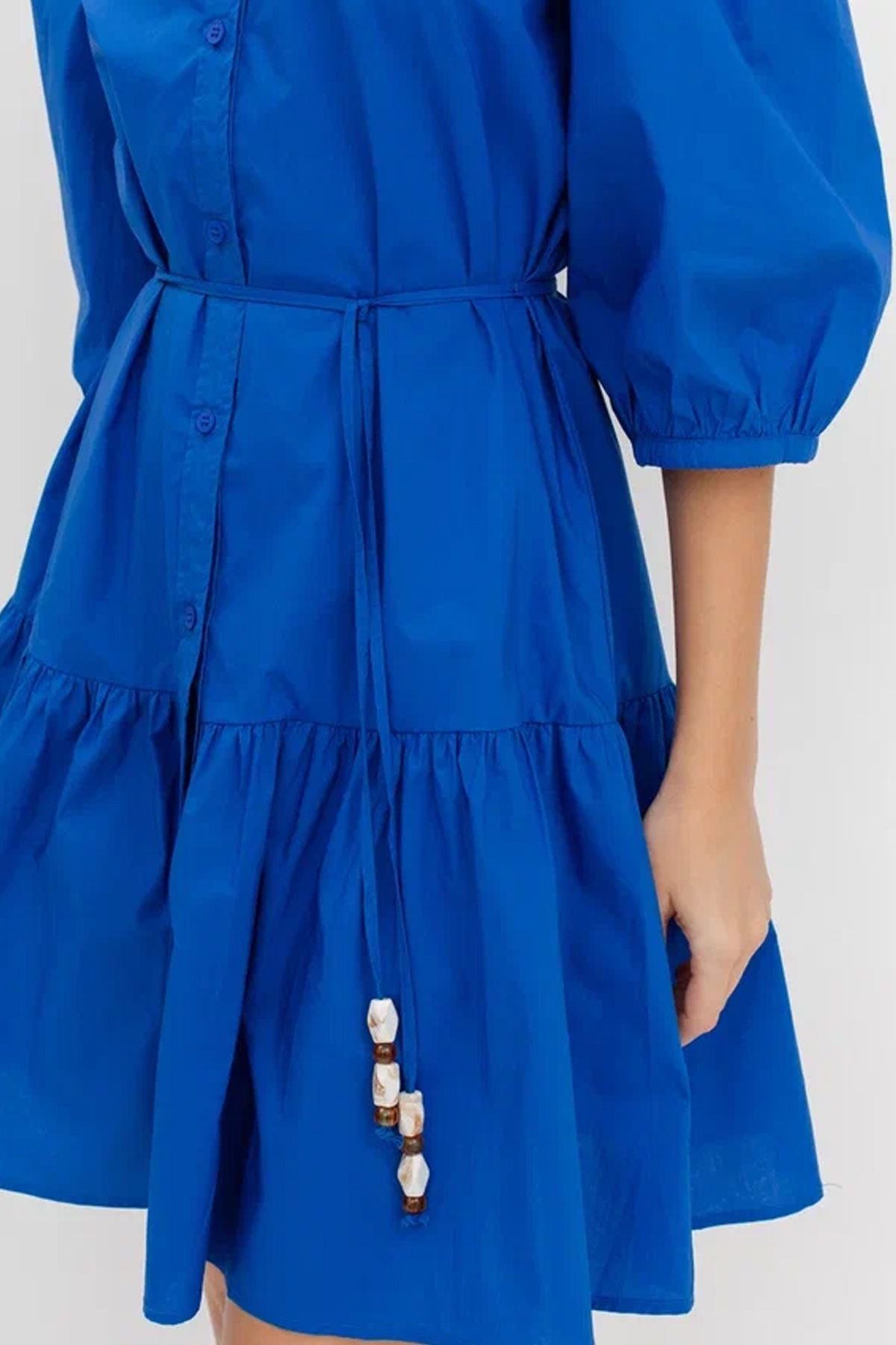 Романтичное платье с тонким поясом, 40р