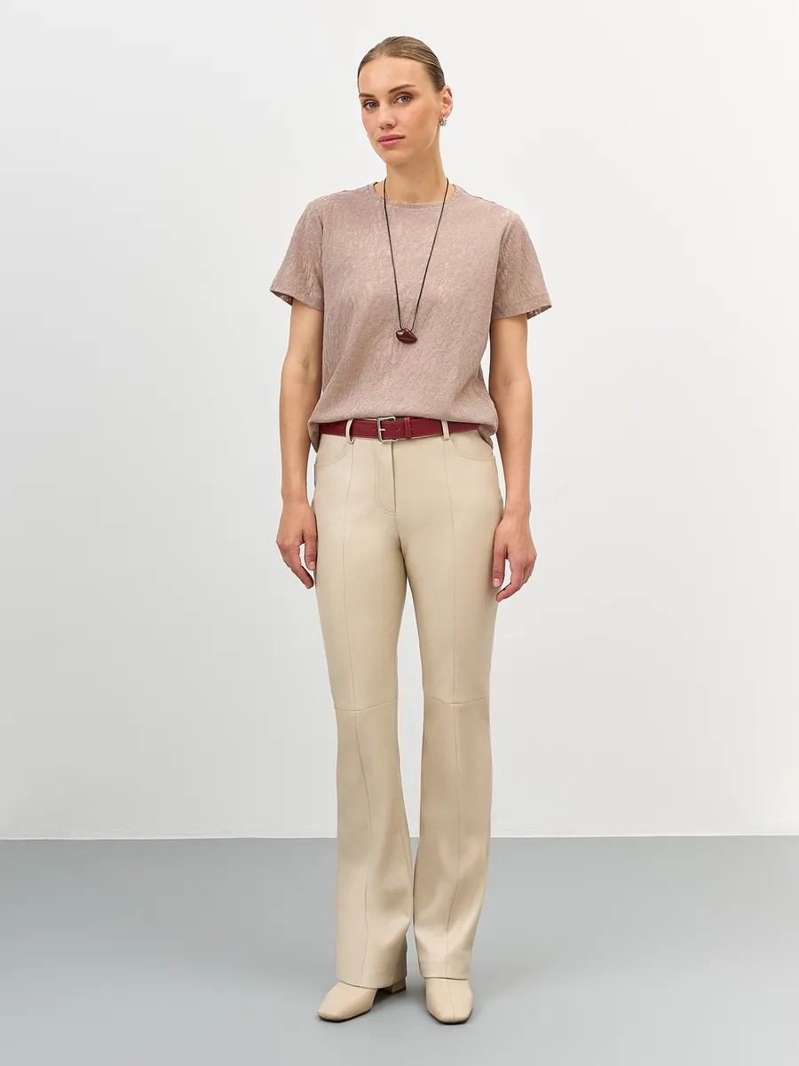 Ремень с металлической пряжкой, S