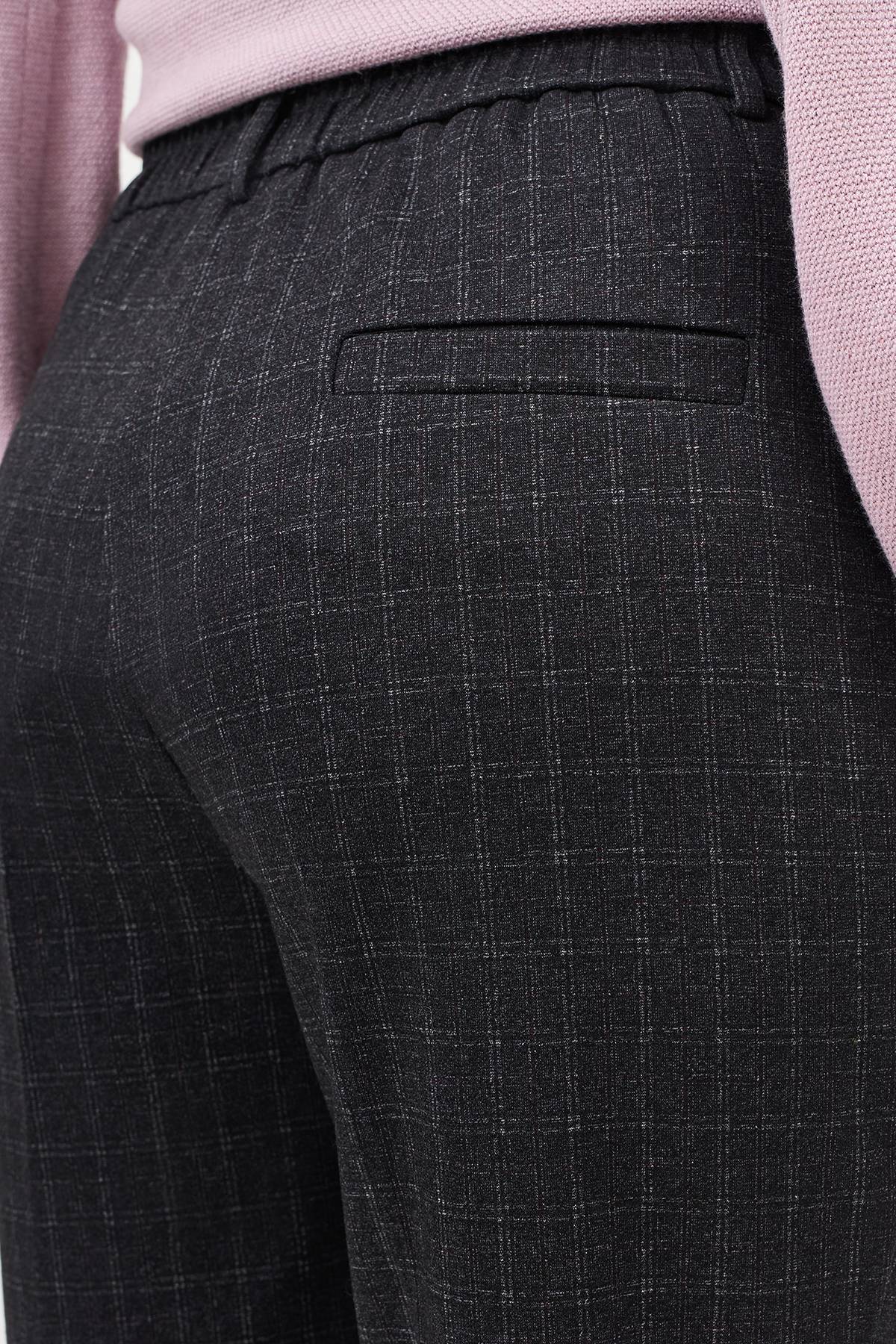 Лимитированная серия классические брюки в клетку с палантином, 38