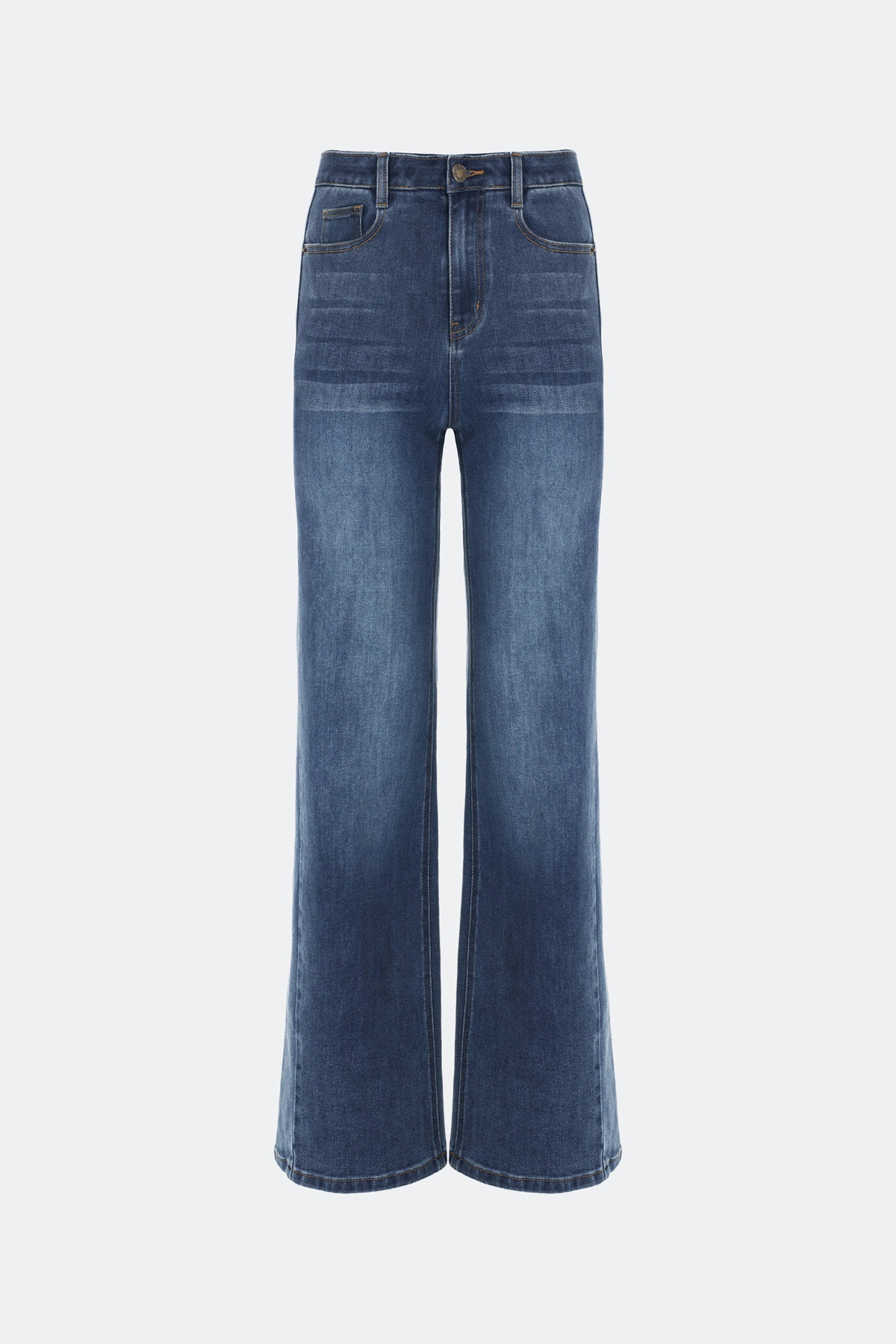 Джинсы Straight fit с заутюженными стрелками, 52