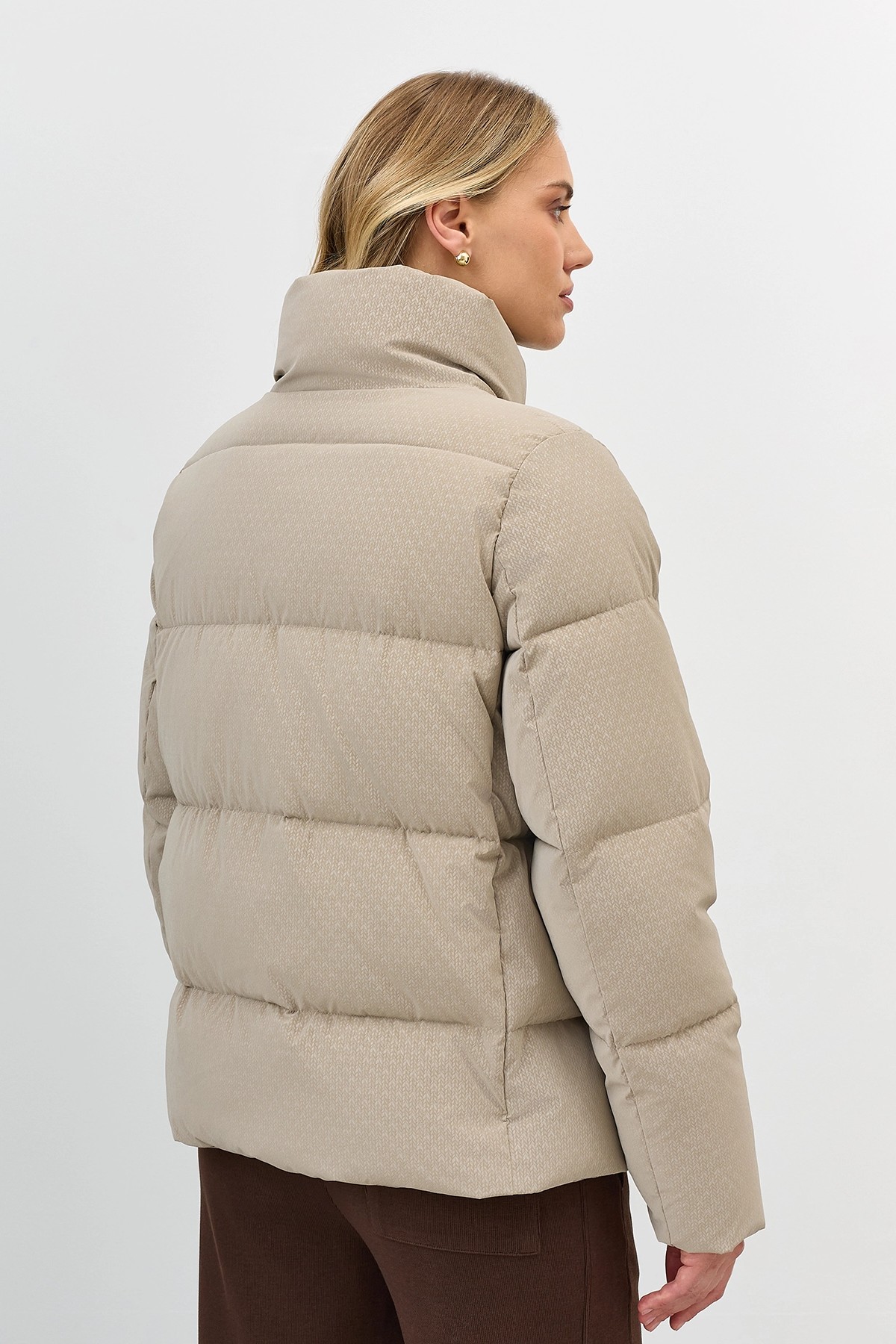 Куртка с имитацией вязаной фактуры, 50