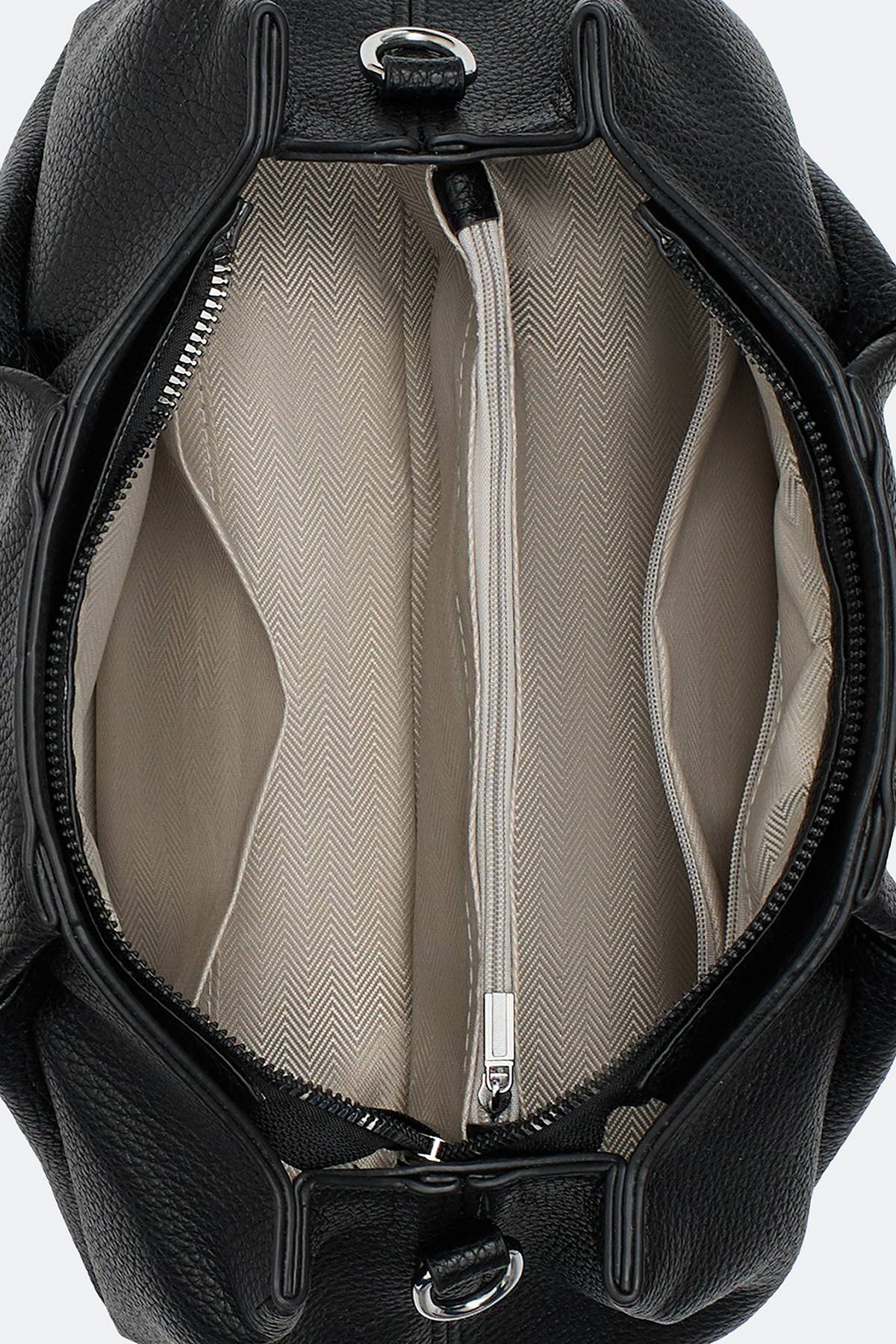 Сумка багет с декоративным обвесом, One