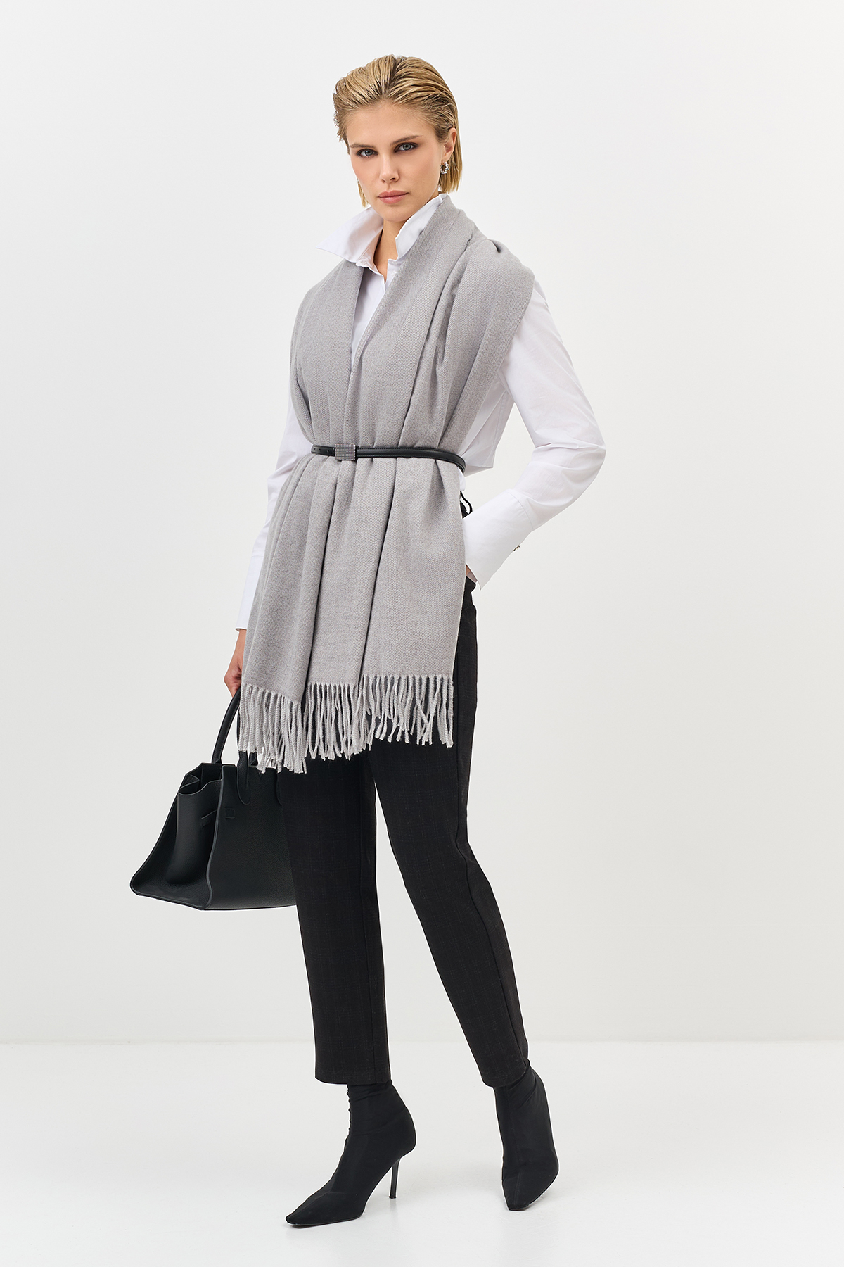 Лимитированная серия жилет с принтом и палантин, 38