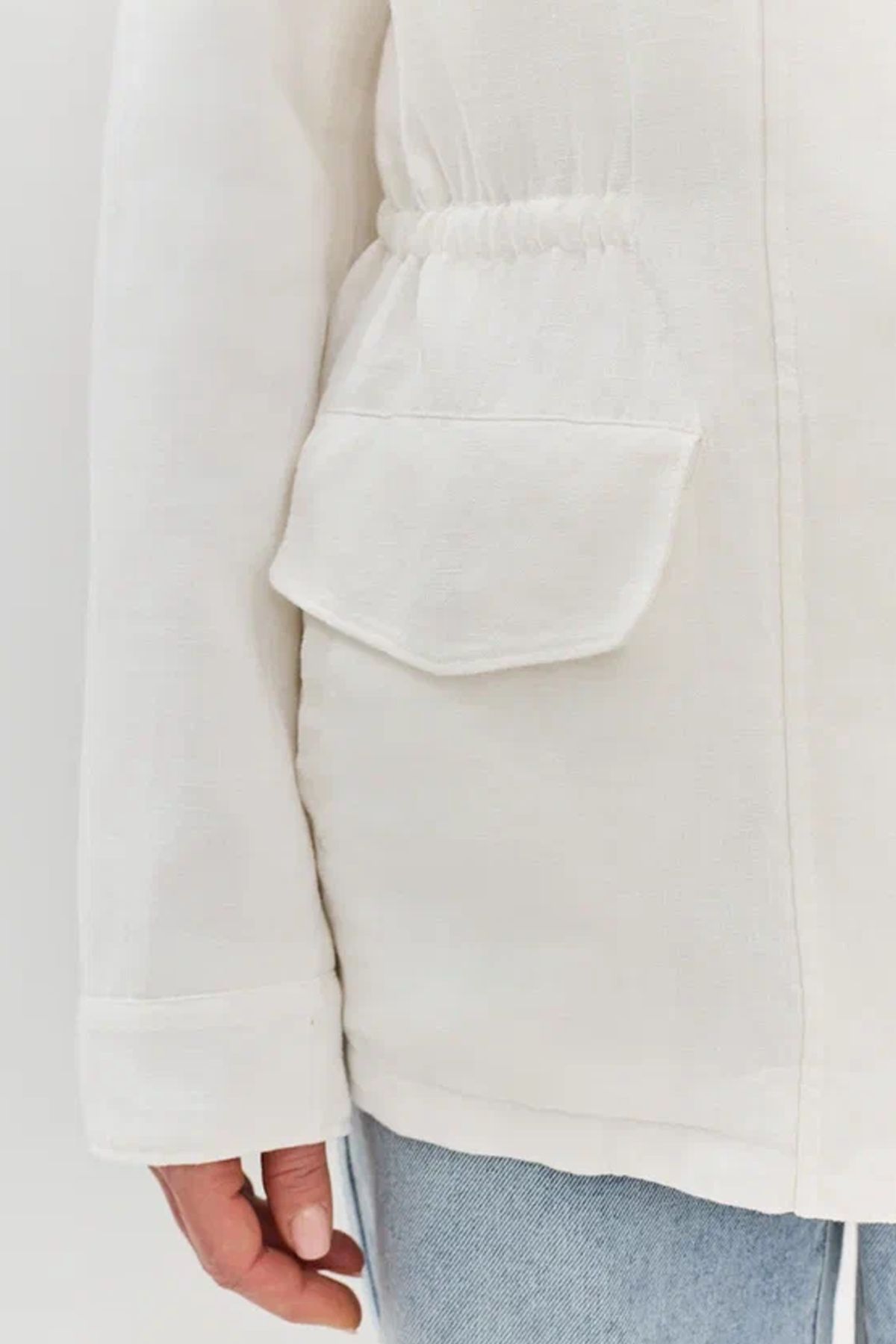 Элегантный жакет с регулировкой талии, 44р