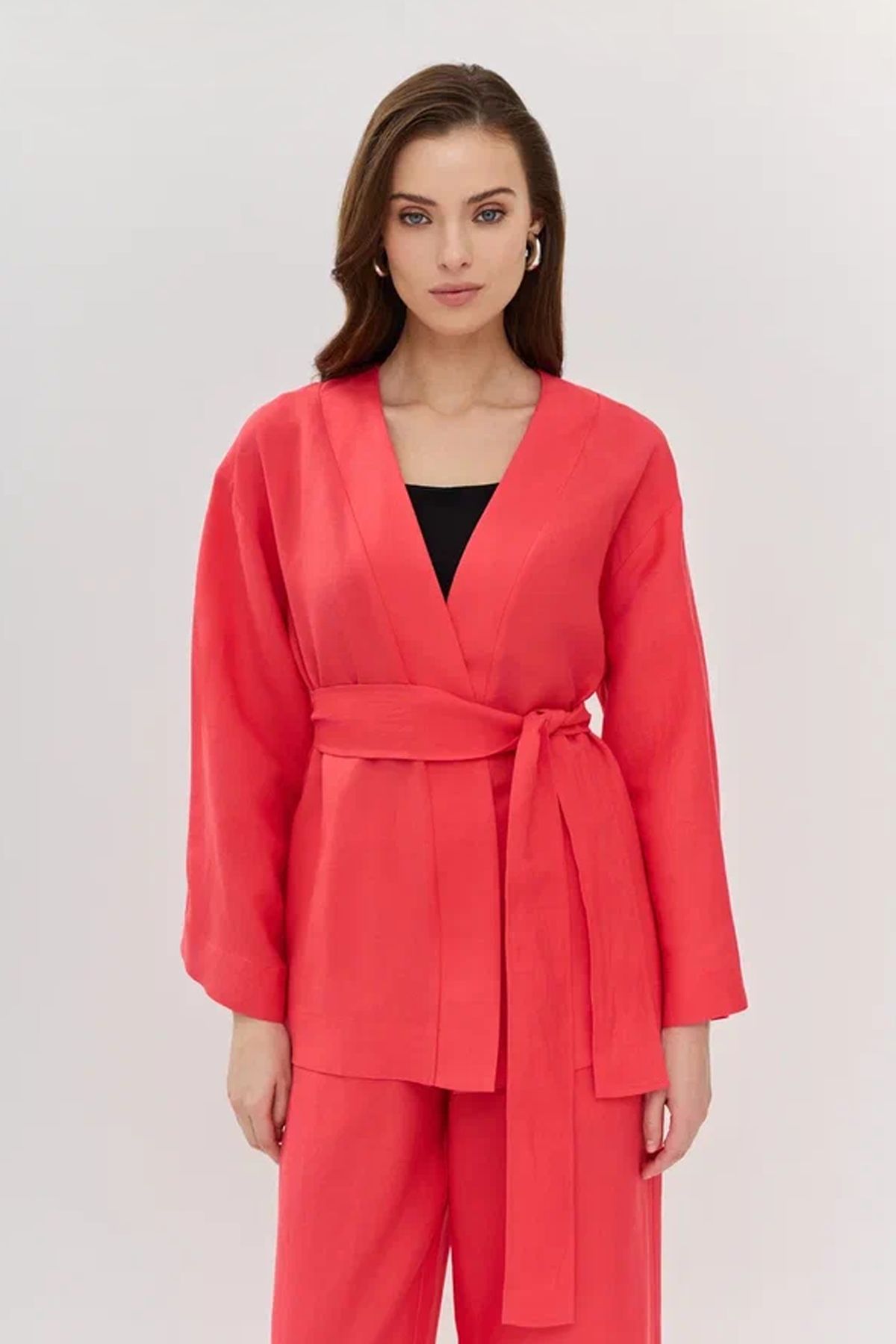 Блузка с широким поясом, 42р