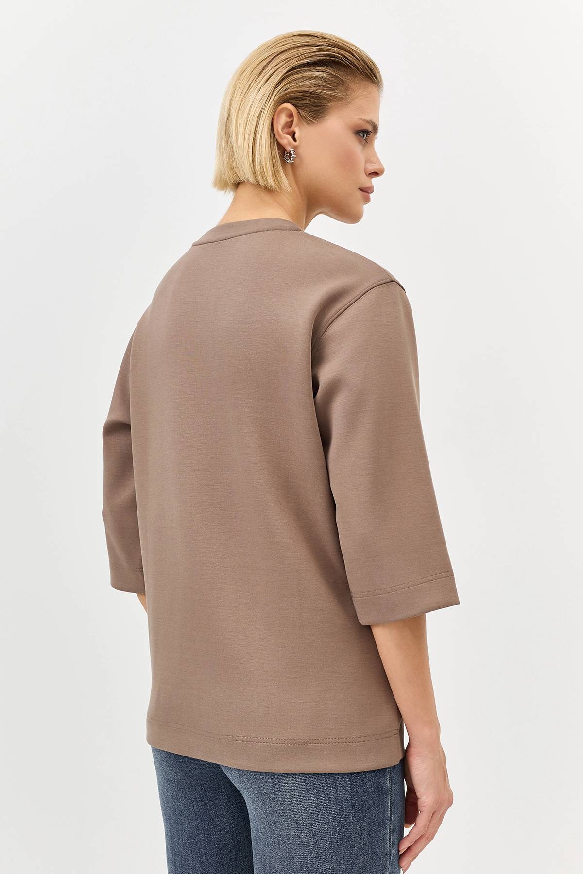 Лимитированная серия oversize джемпер с контрастной вышивкой и ремень, 34