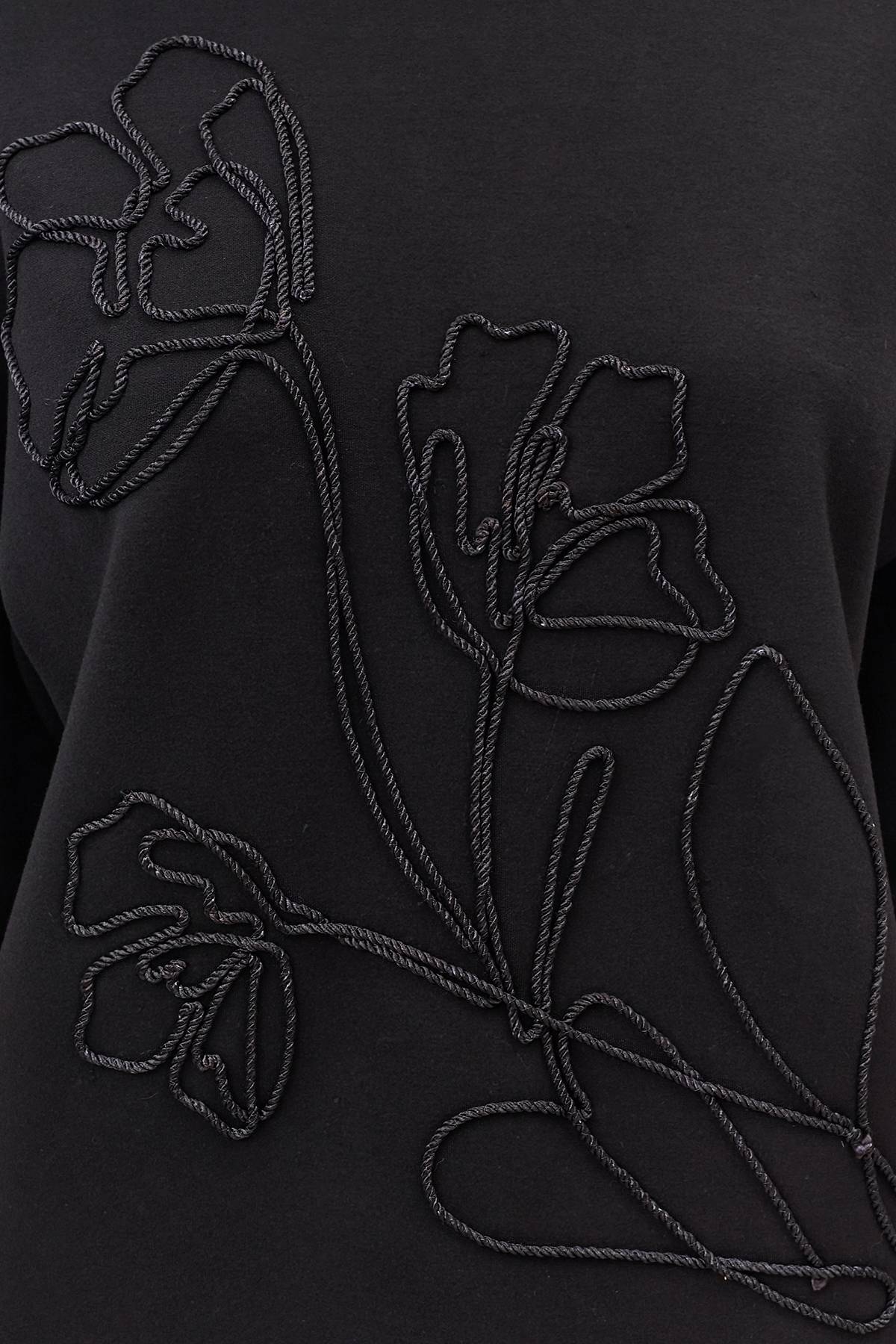 Лимитированная серия джемпер с  вышивкой и ремень, 40