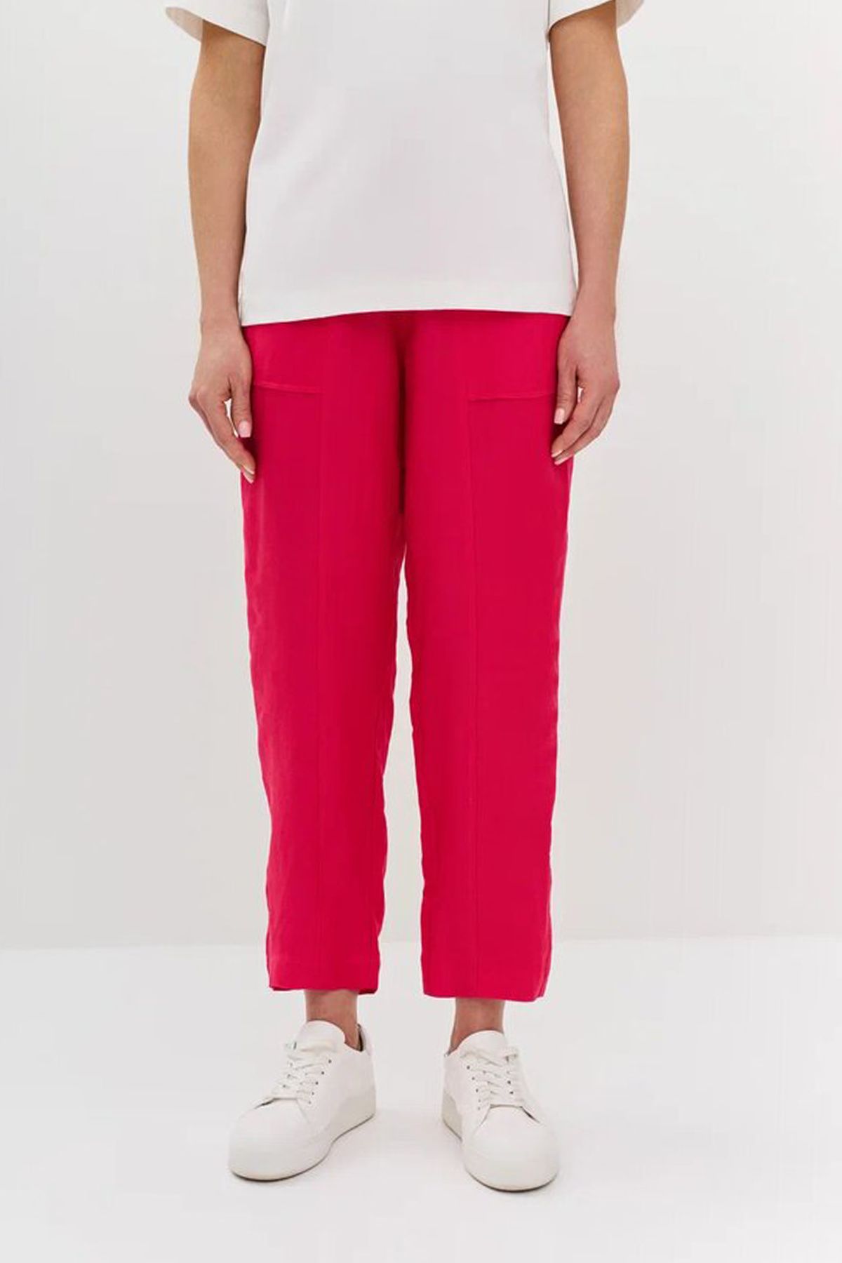 Яркие брюки со шнурком на талии, 44р