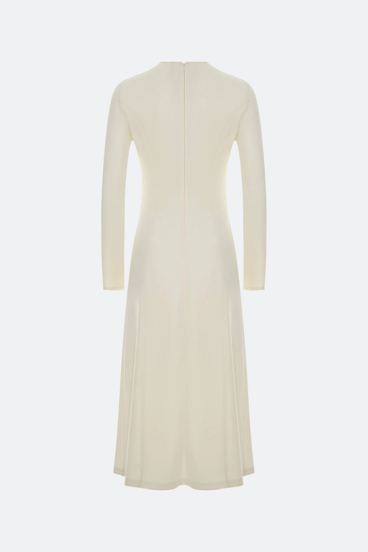 Лимитированная серия молочное платье с ремнем, 40