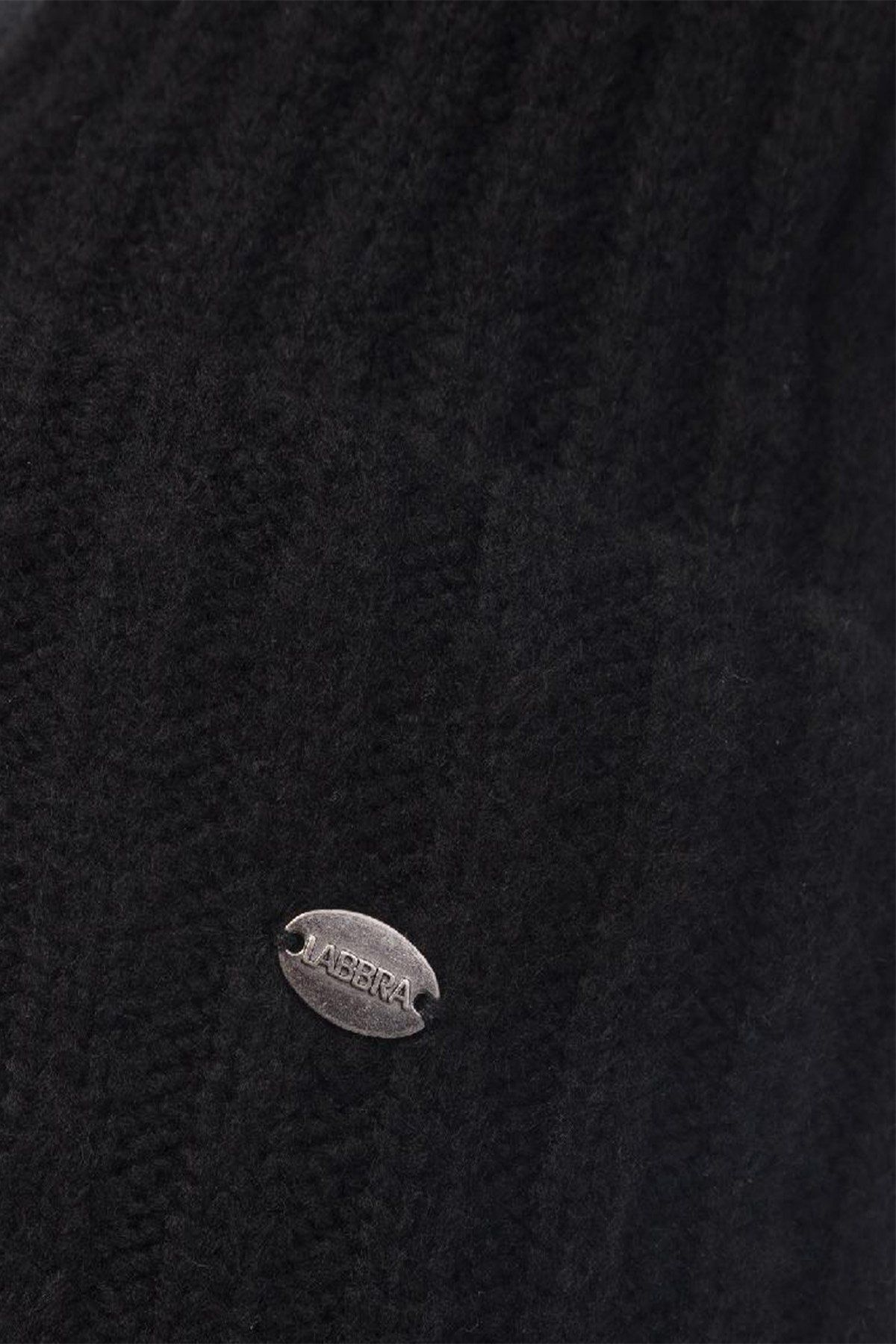 Классическая шапка бини с широким отворотом в черном цвете, 57р