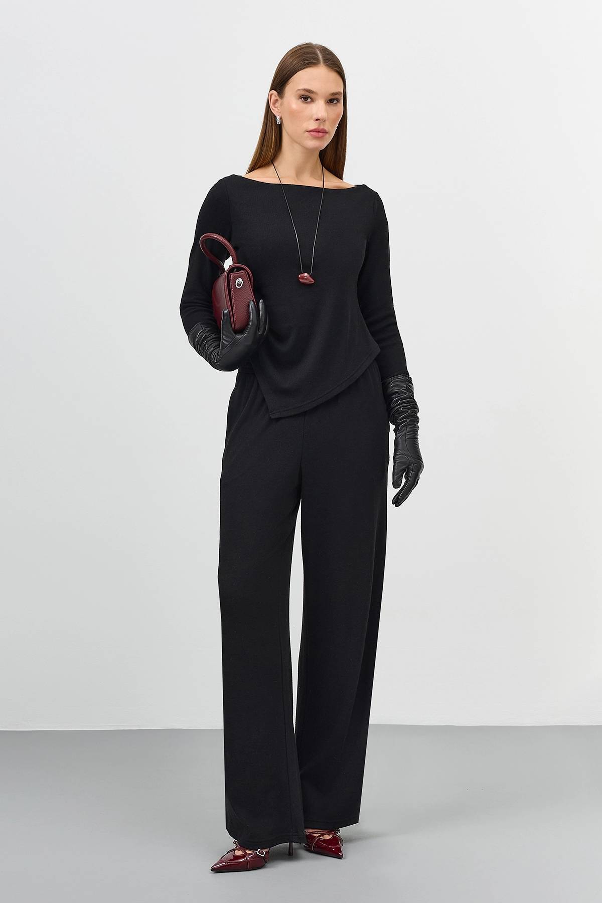 Лимитированная серия классический джемпер с синим палантином, 42